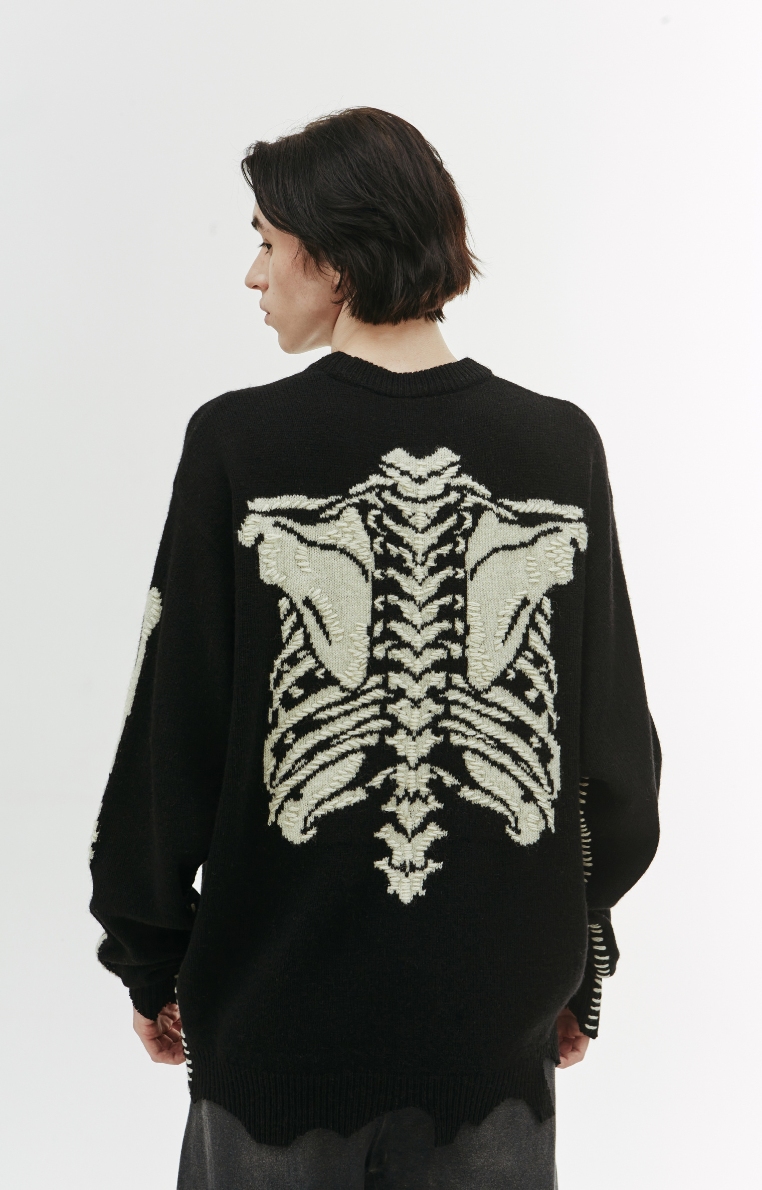 Buy Saint Michael men black saint michael x vlone wool sweater for