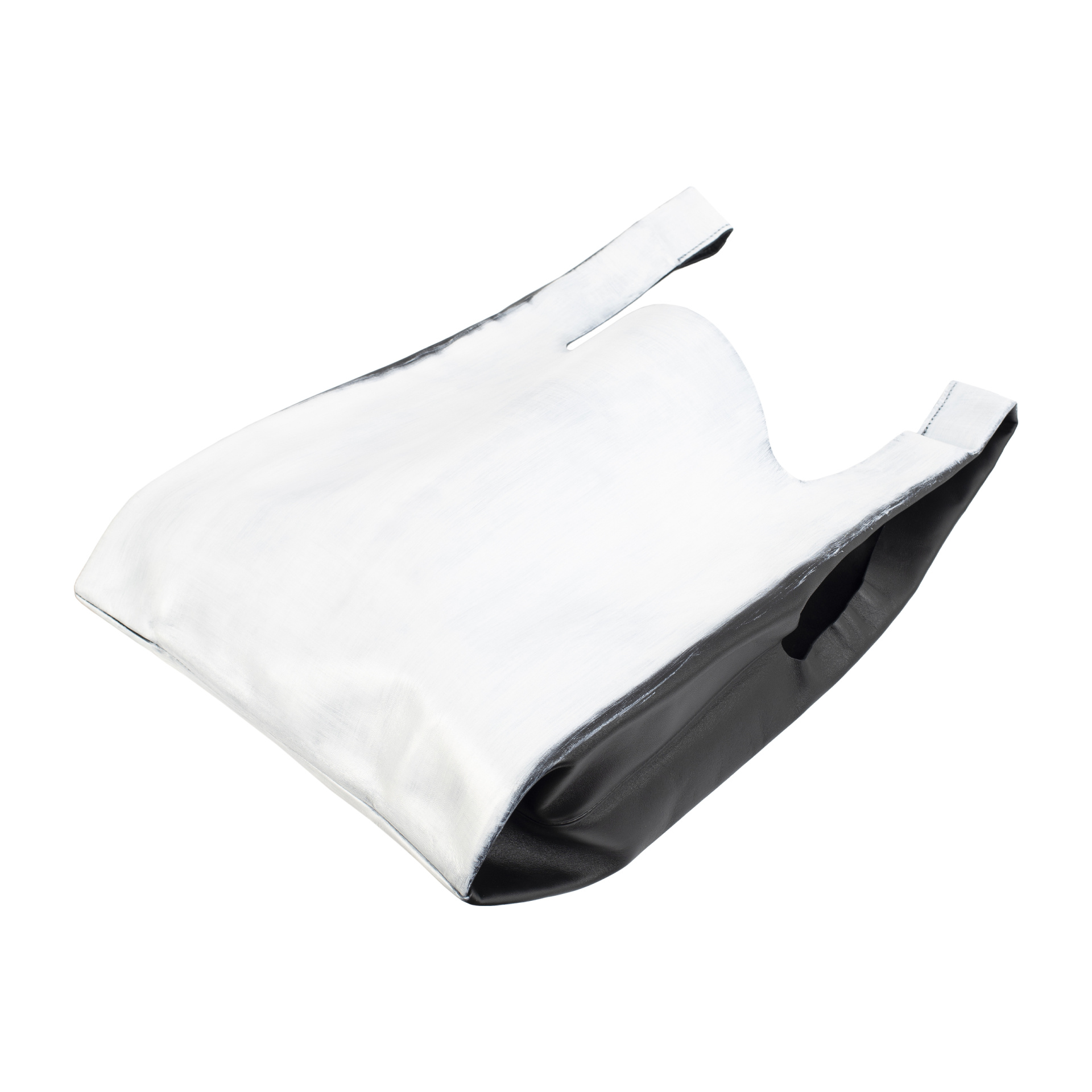 Maison Margiela Bianchetto Painted Leather Tote Bag