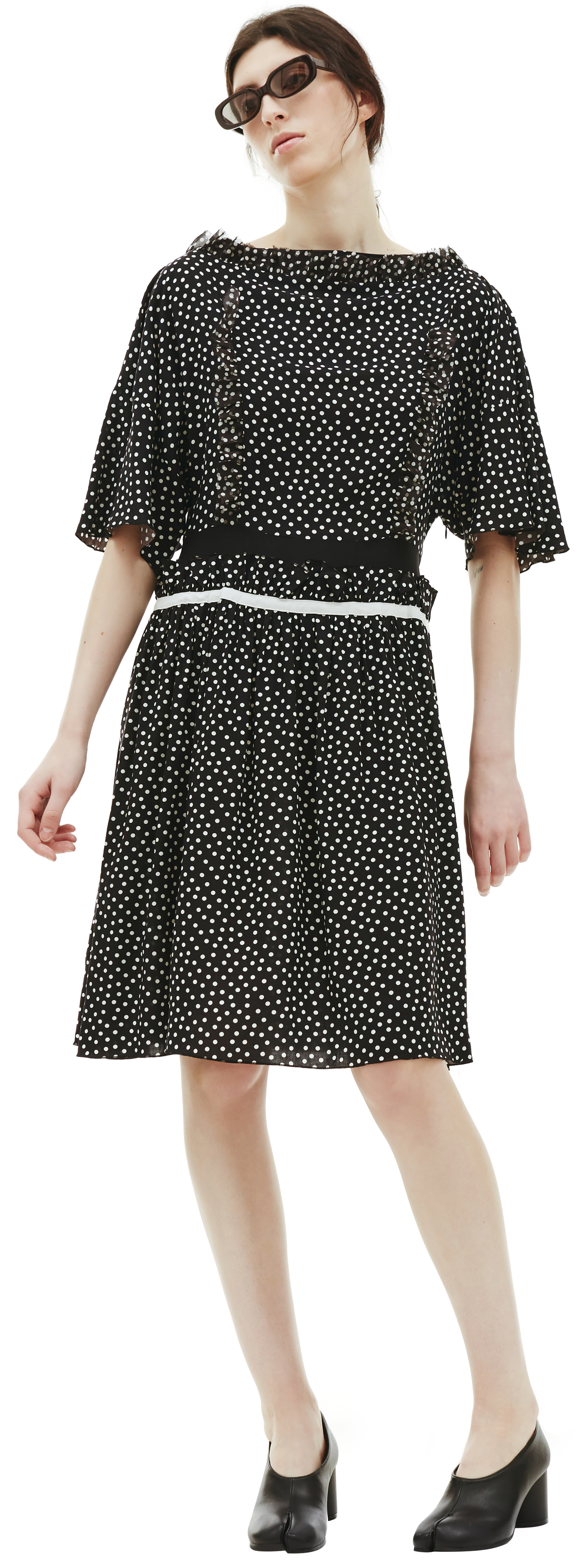 Undercover Polka Dot Dress with Ruffles