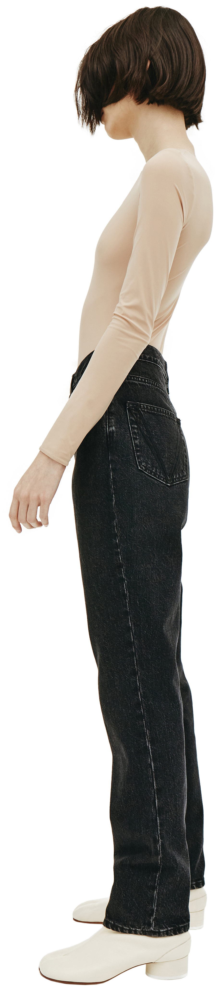 Maison Margiela Beige Longsleeve Bodysuit