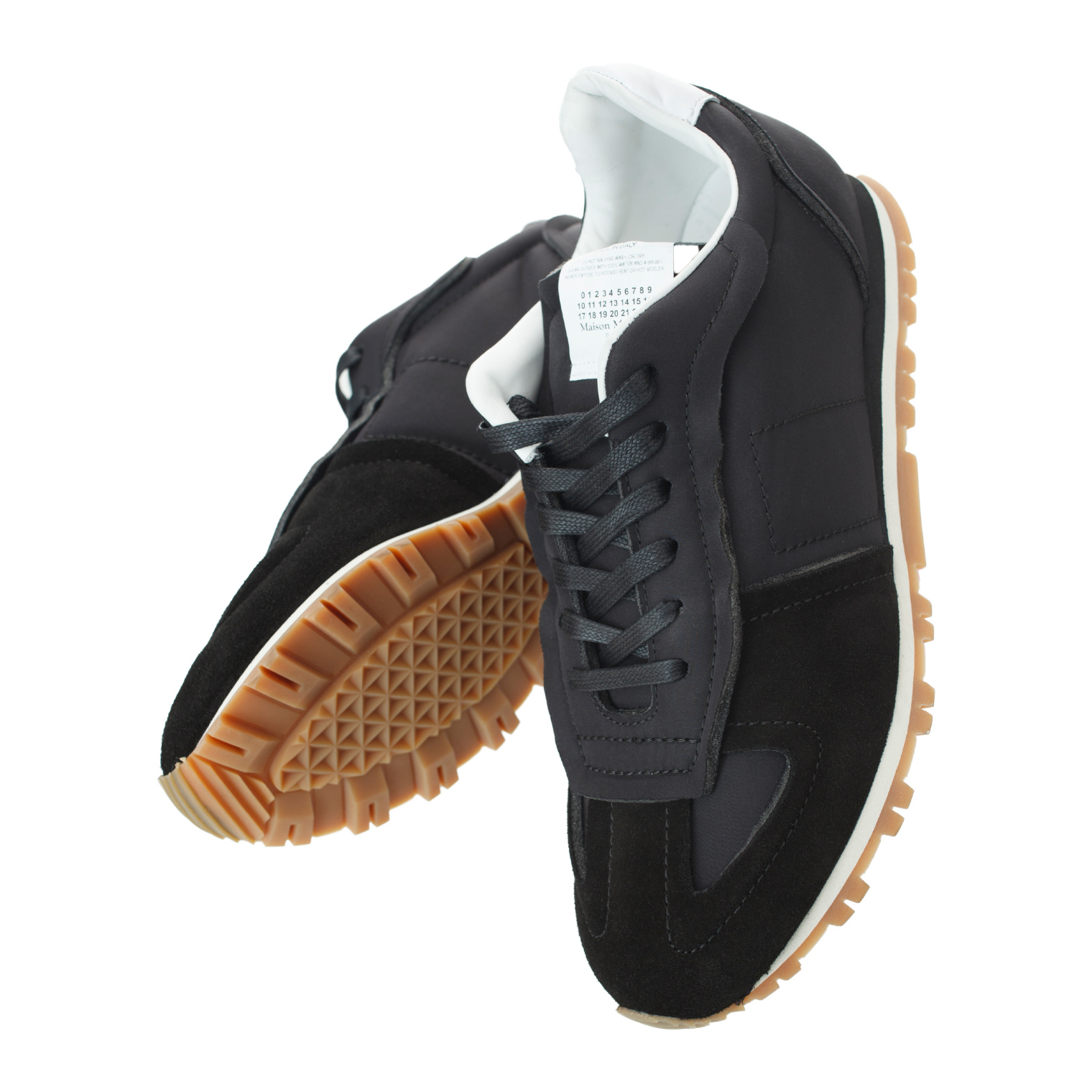 Maison Margiela Black Replica Runner Sneakers
