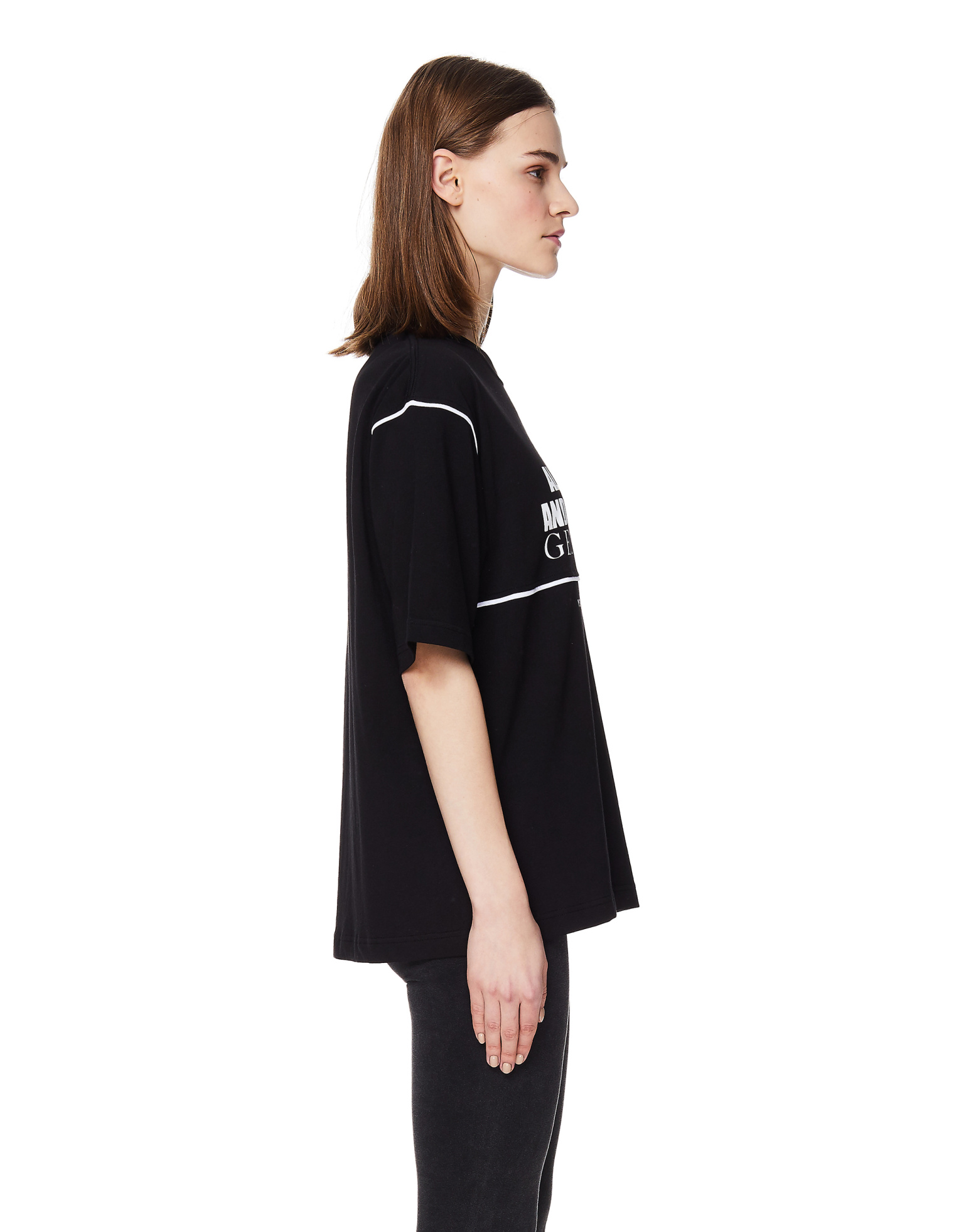 Youths in Balaclava Black Cotton Generation T-Shirt