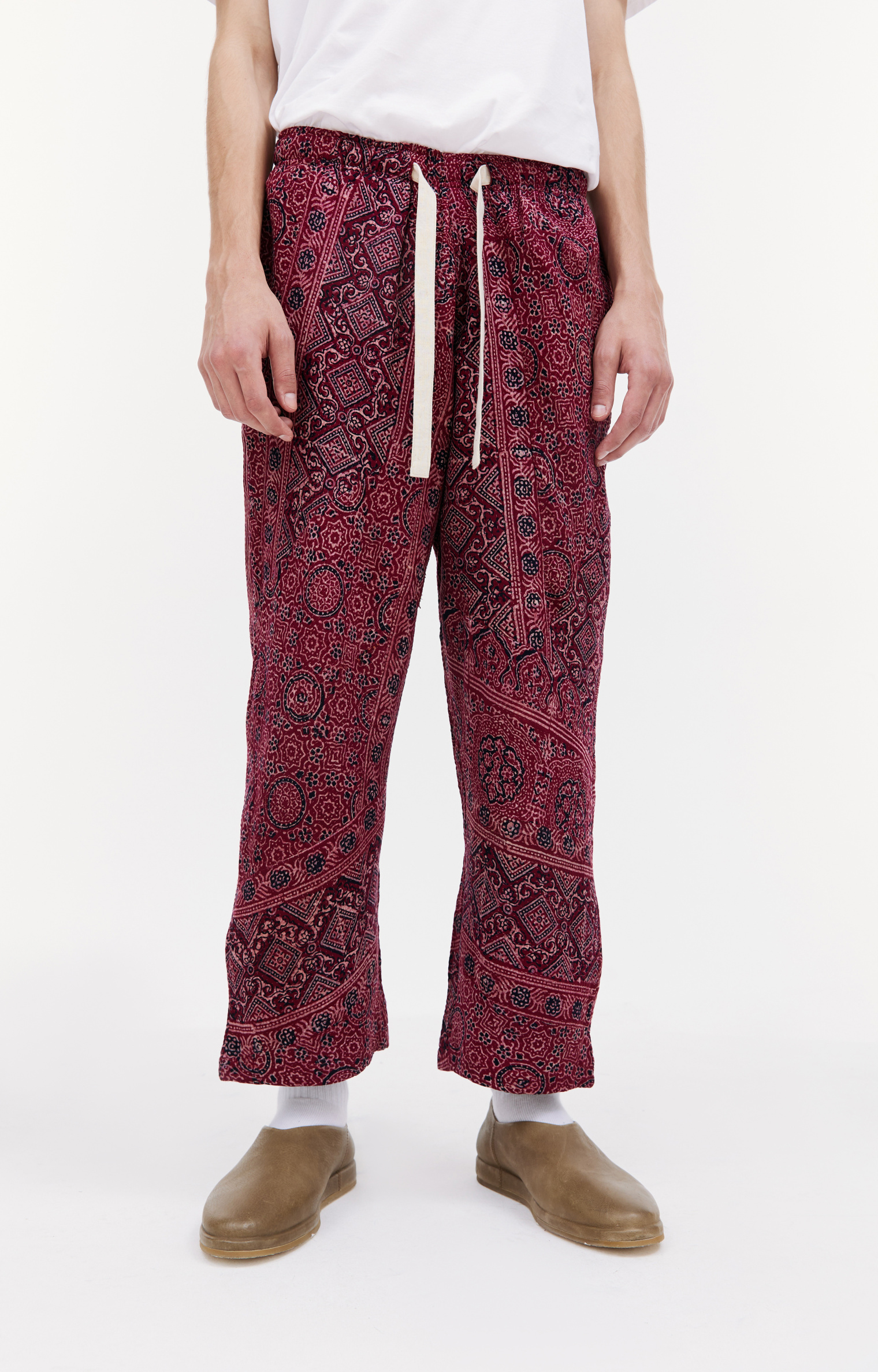 KARU RESEARCH Red paneled trousers