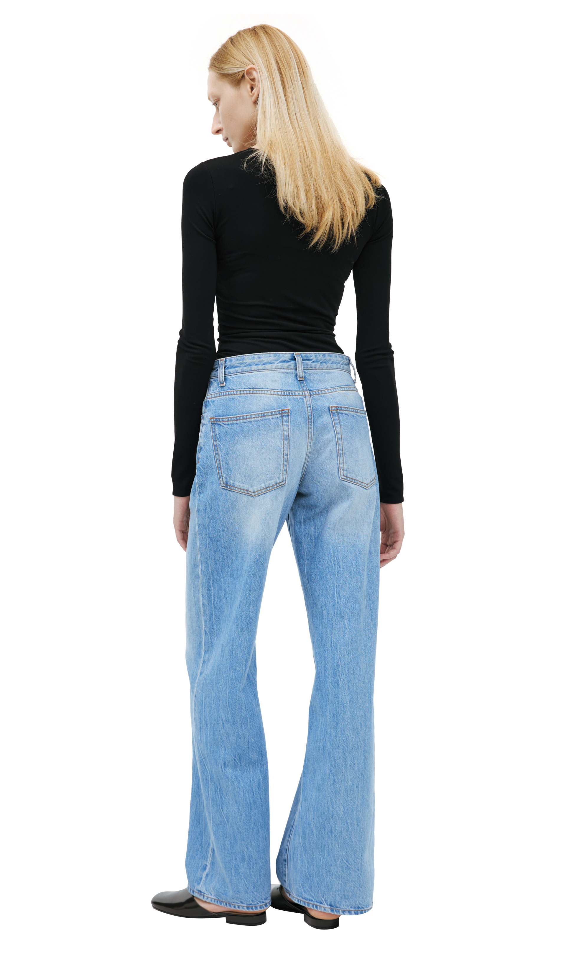 The Row Wide cotton jeans