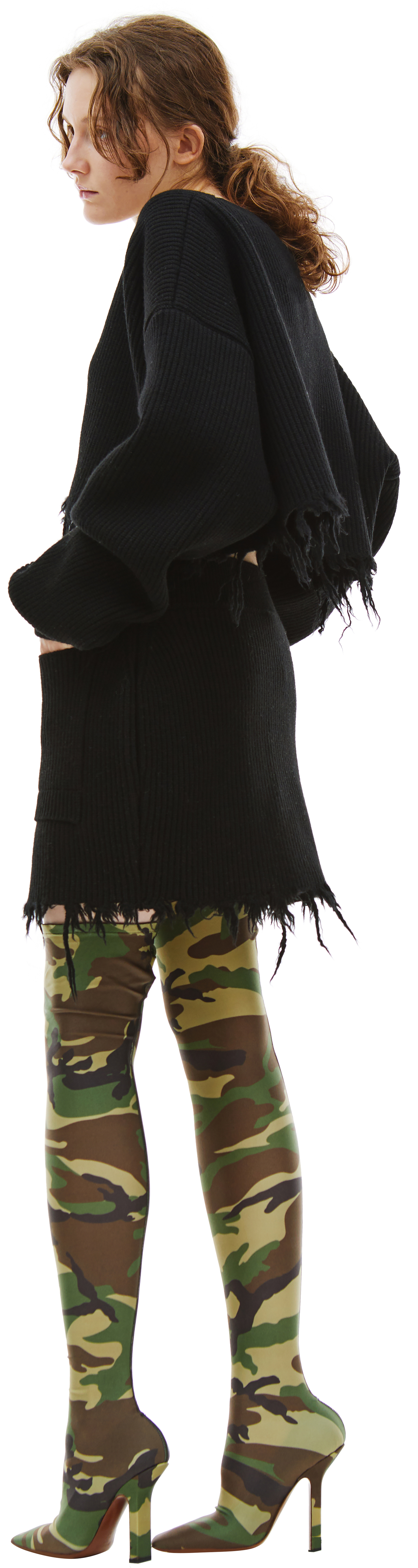 VETEMENTS Skirt & cardigan wool suit