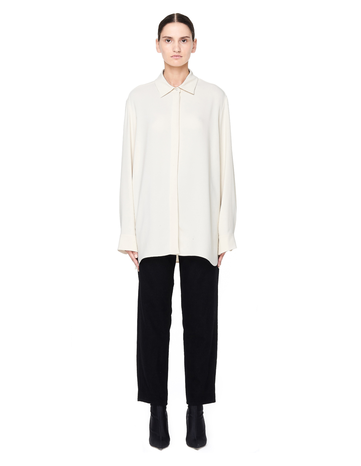 The Row Big Sisea Crêpe De Chine Shirt