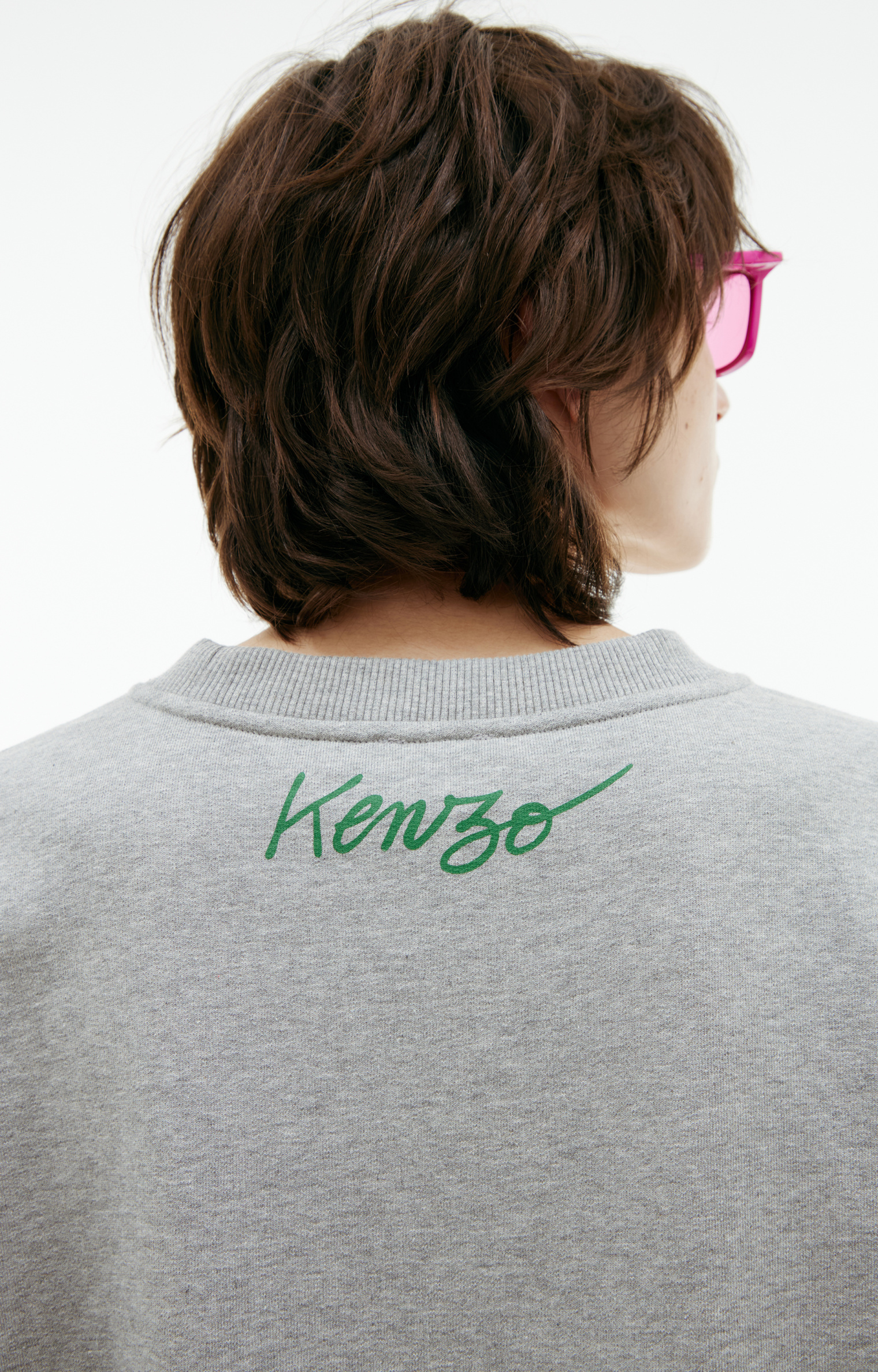 KENZO Шерстяной свитшот с принтом