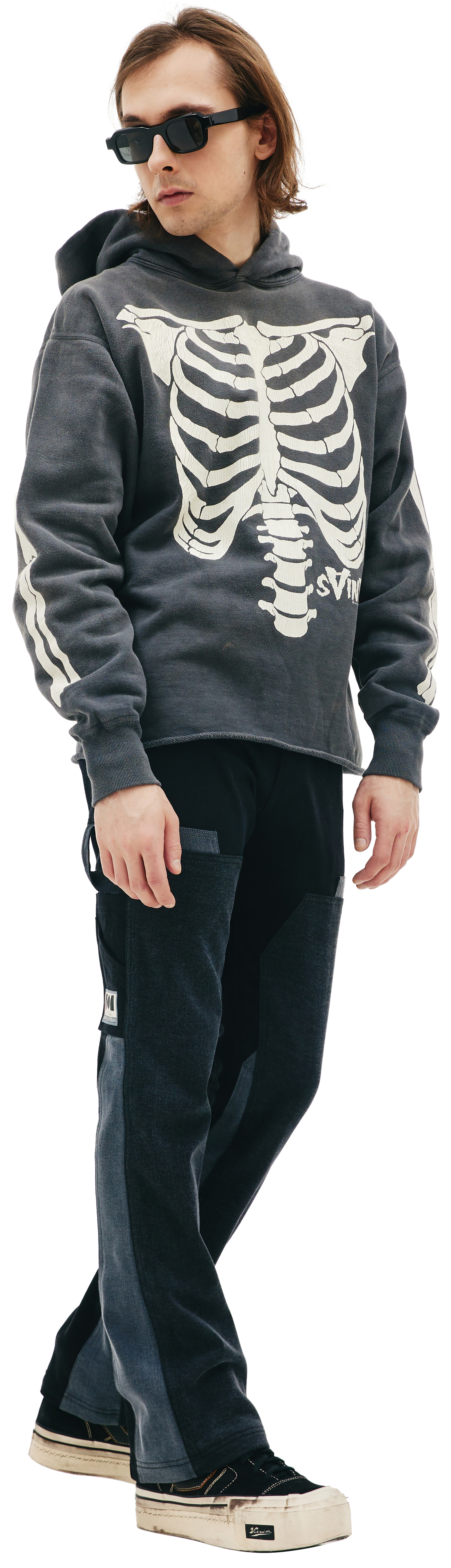 Saint Michael Bone printed hoodie