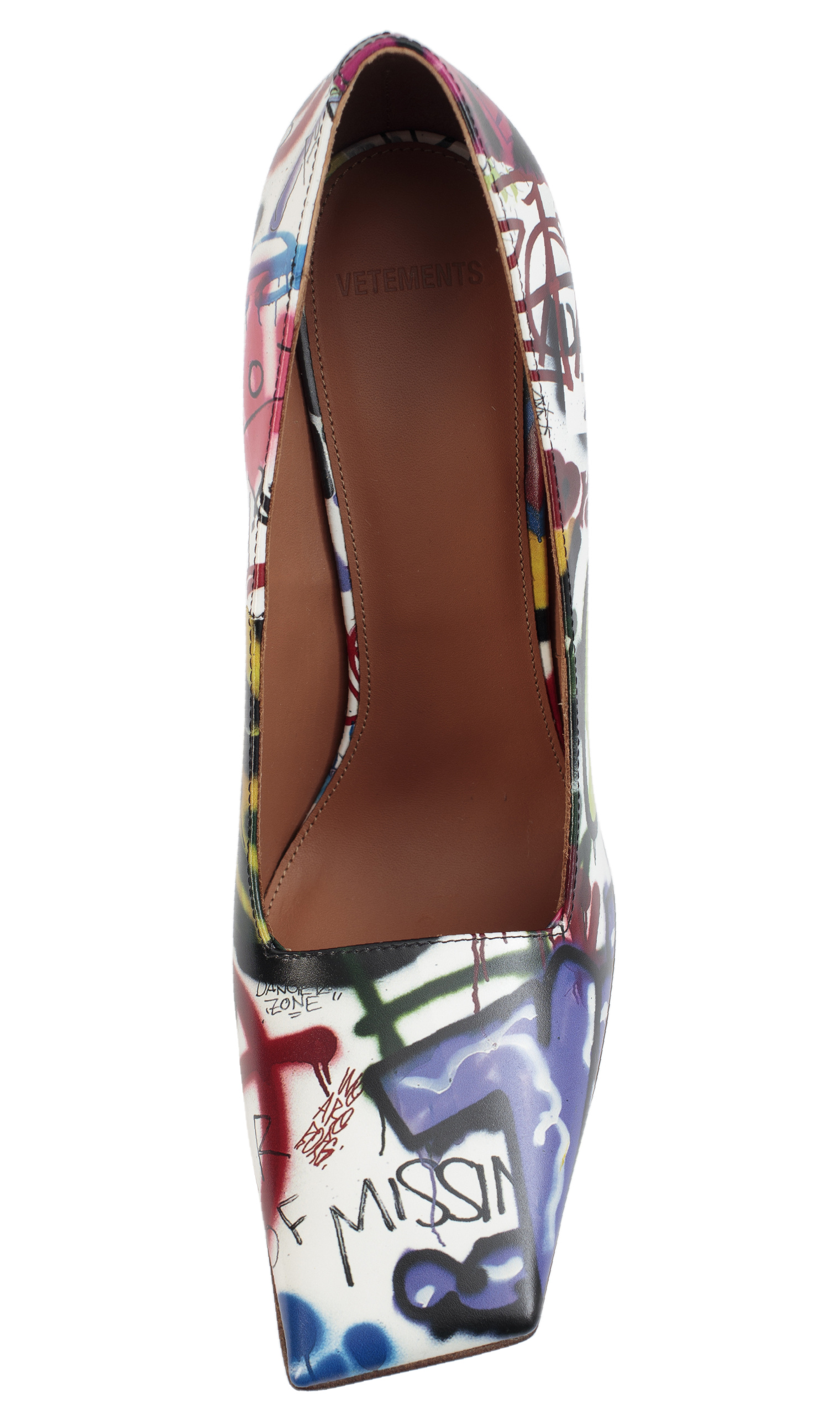 VETEMENTS Multicolor Boomerang Pumps