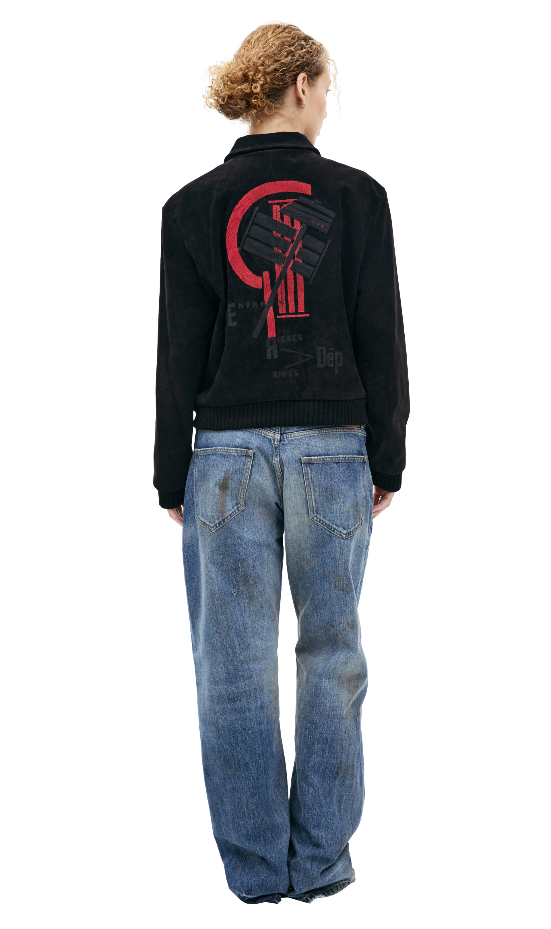 Enfants Riches Déprimés Suede Bomber Jacket