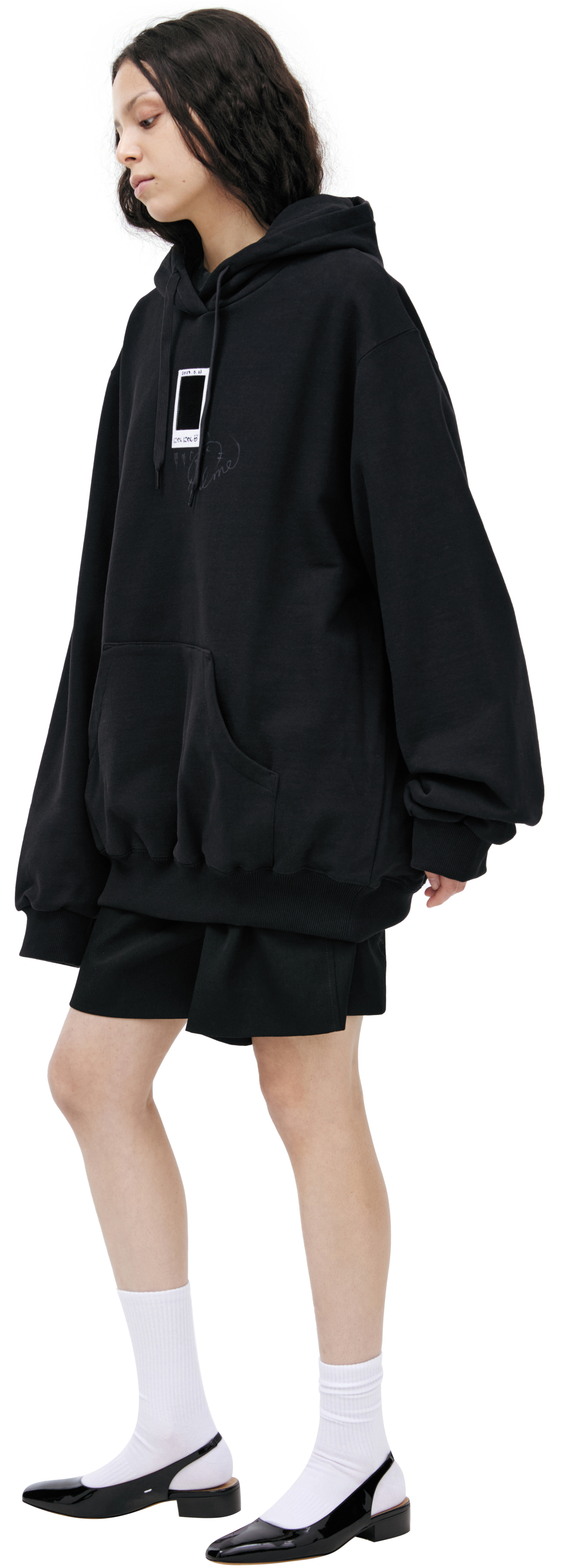 Doublet Black hoodie with patch