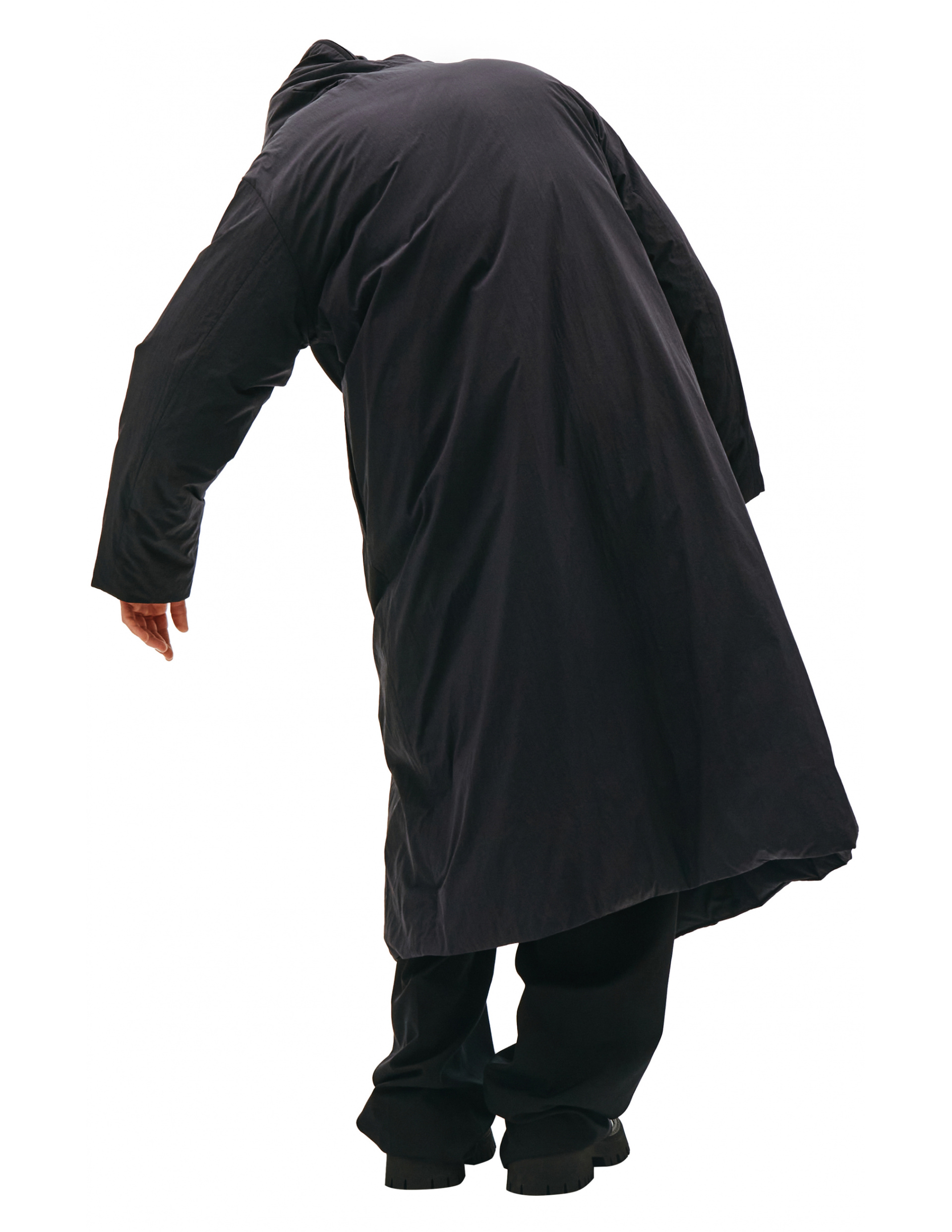 Jil Sander Black Hooded Parka