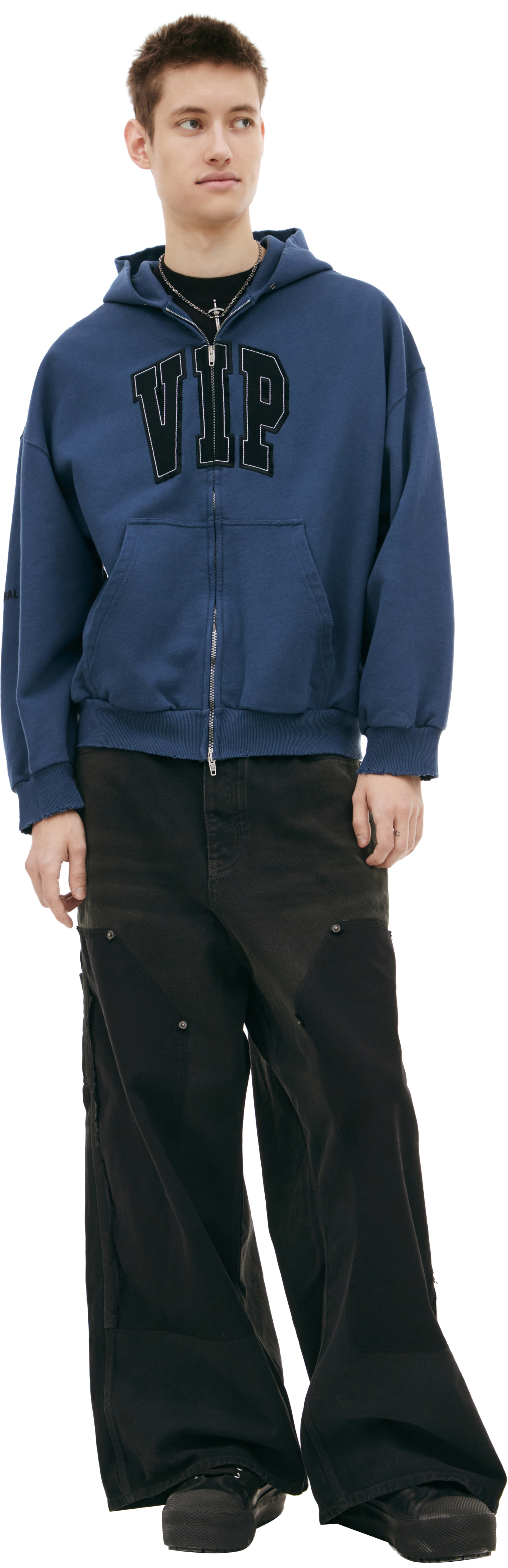 Balenciaga \'VIP\' Zip-Up Hoodie