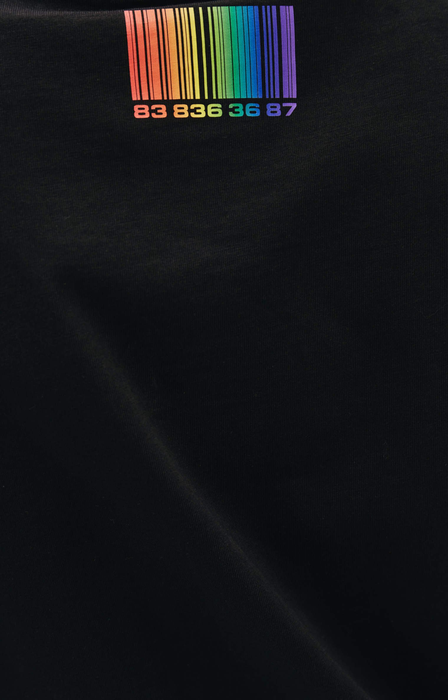 VTMNTS Оверсайз футболка с радужным штрихкодом