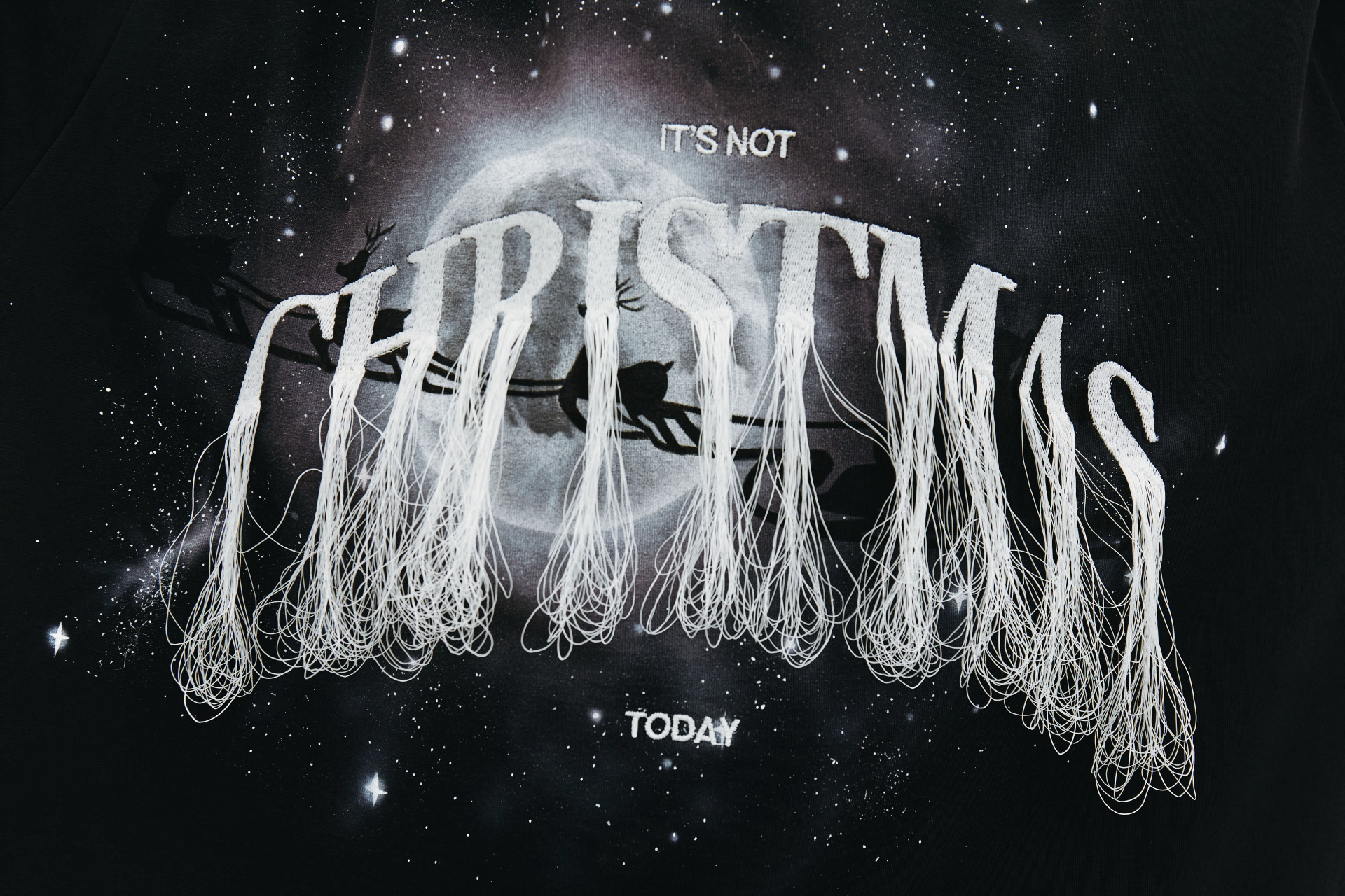 Doublet Black Embroidered Christmas T-shirt