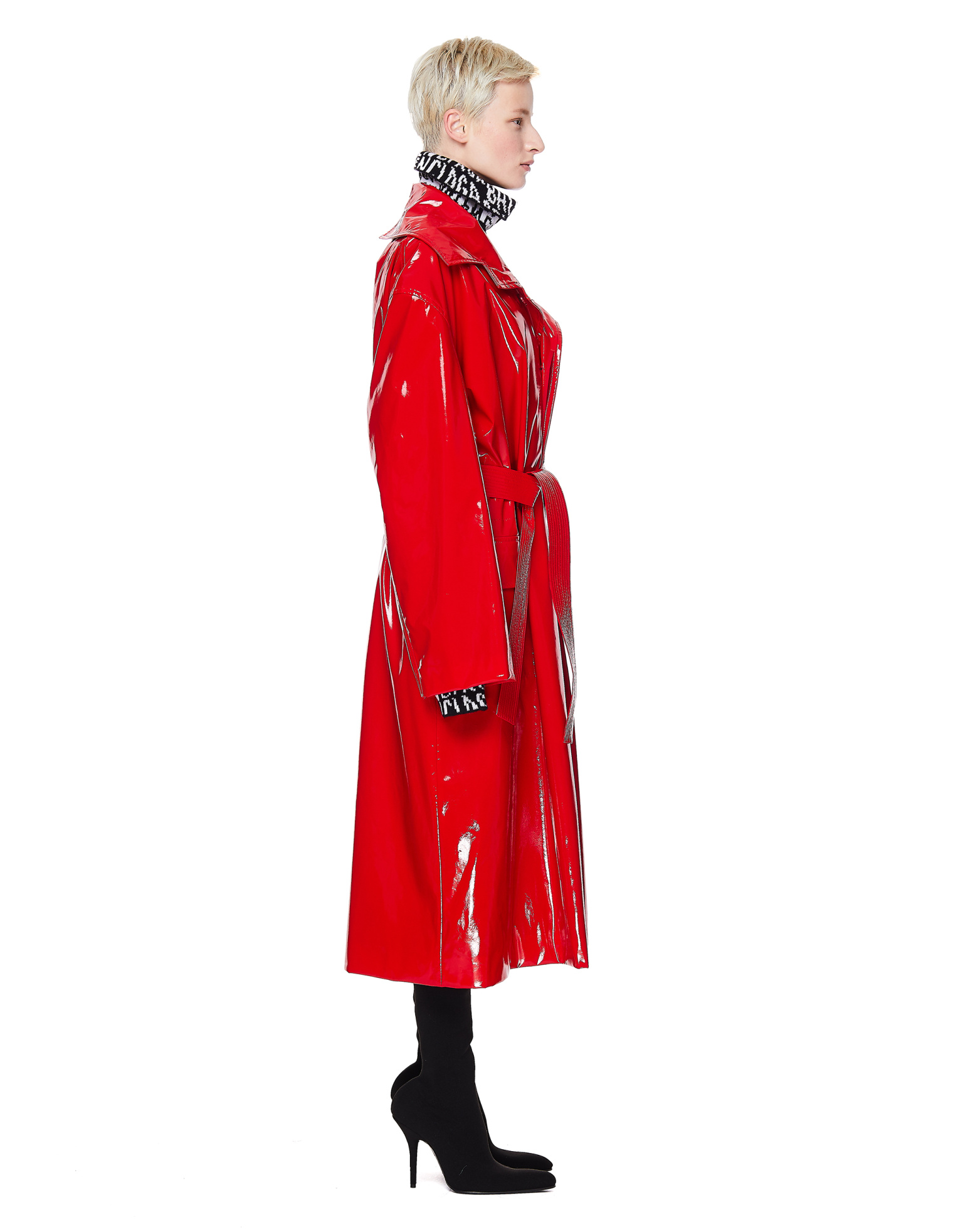 Balenciaga Плащ из лакированной эко-кожи