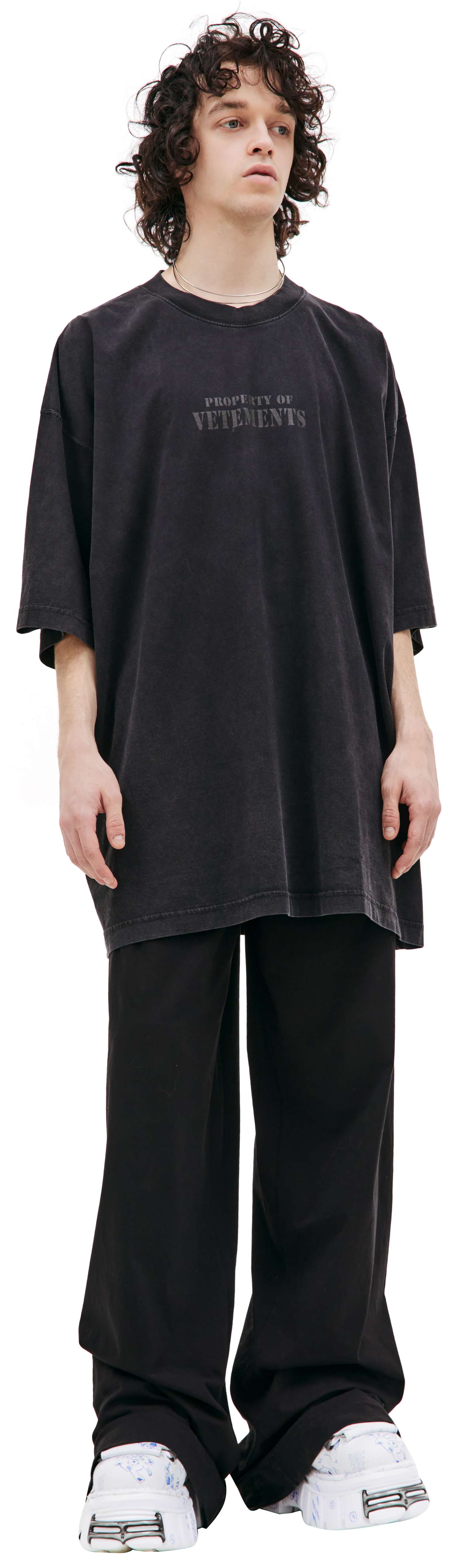 Tシャツ・カットソー Vetements UE64TR330Z PROPERTY OF VETEMENTS T-shirt VETEMENTS cotton t-shirt Crystal Limited Edition T-Shirt PRM EU