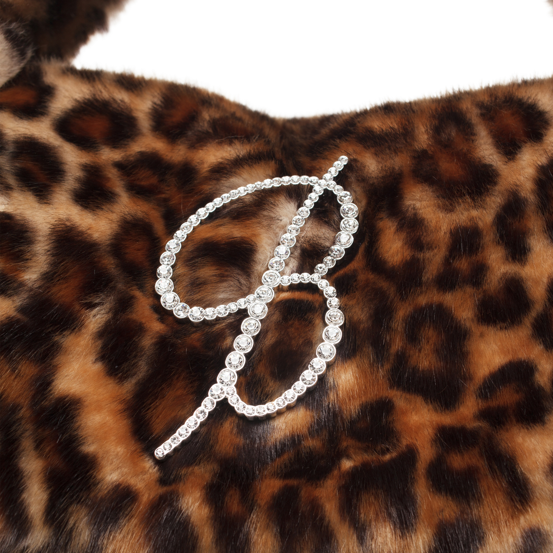Blumarine Leopard-print faux-fur shoulder bag