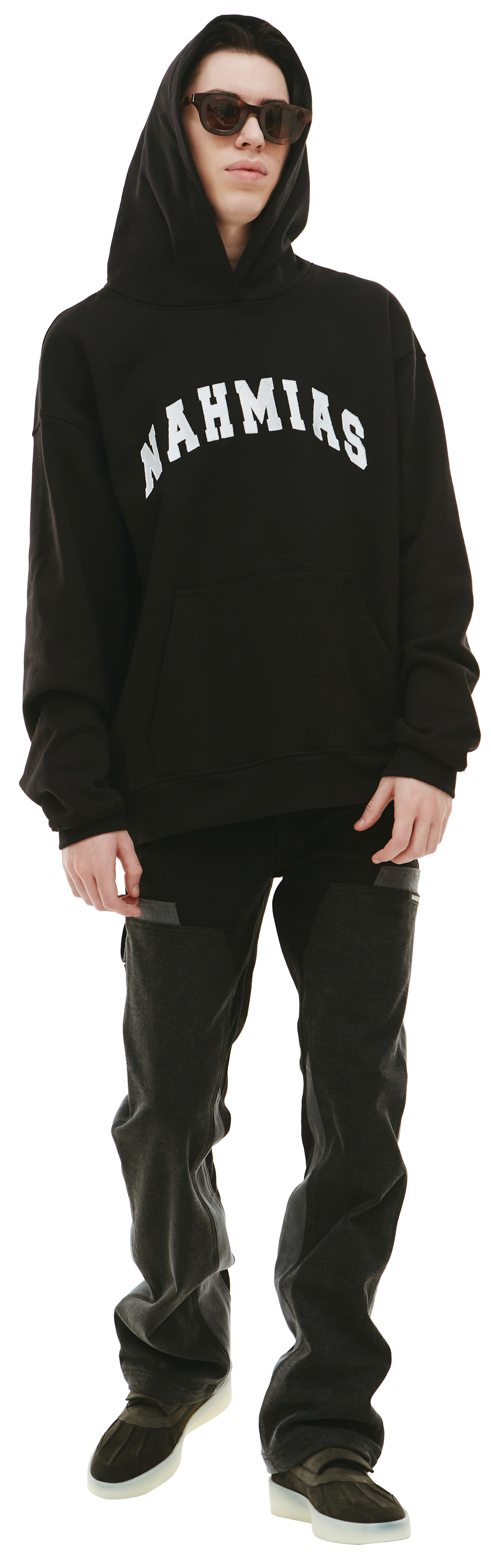 Nahmias Embroidered logo hoodie