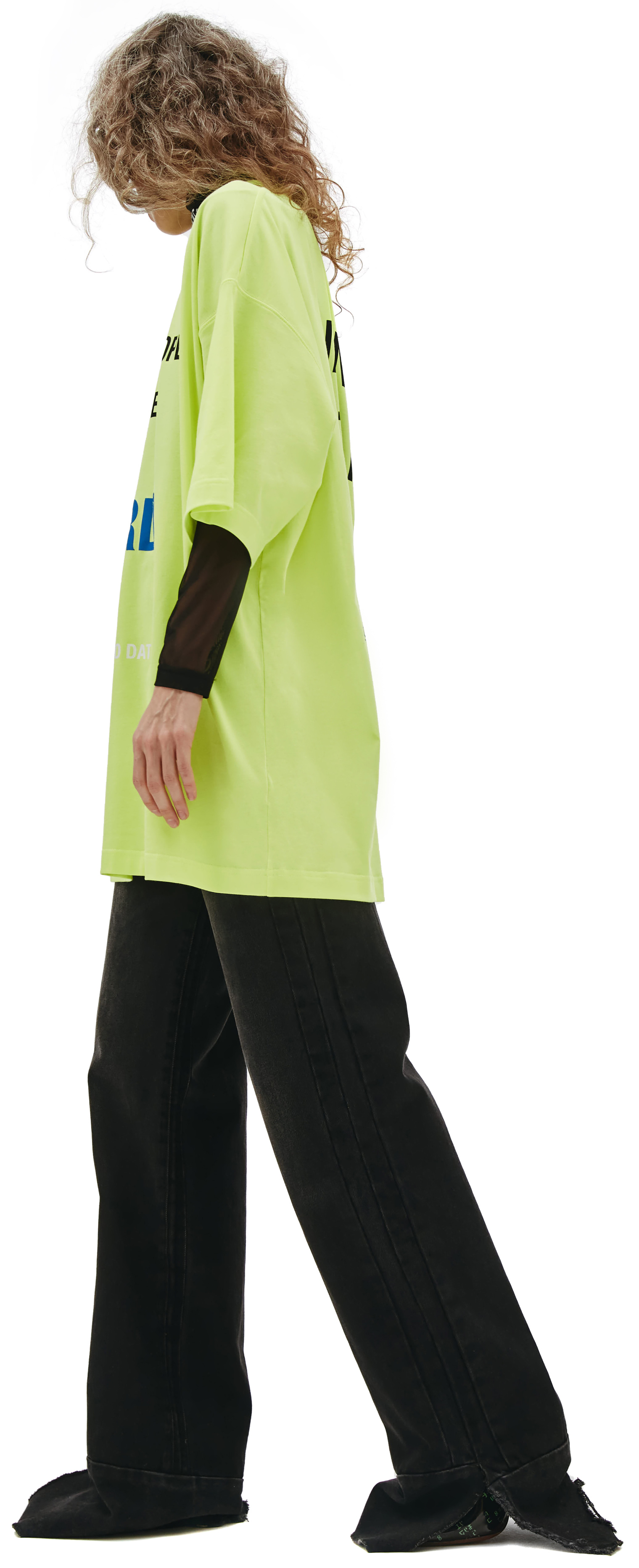 VETEMENTS Neon Oversized t-shirt with print