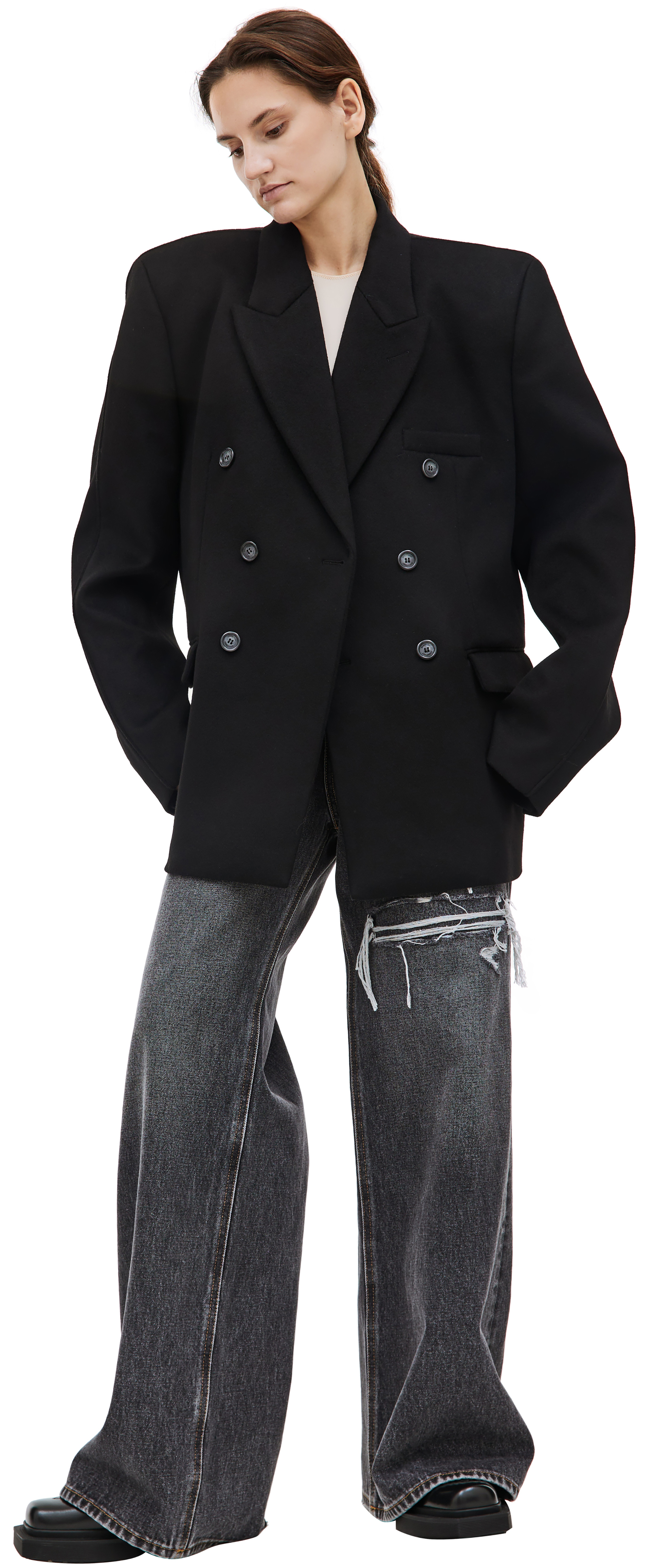 VTMNTS Black wool blazer