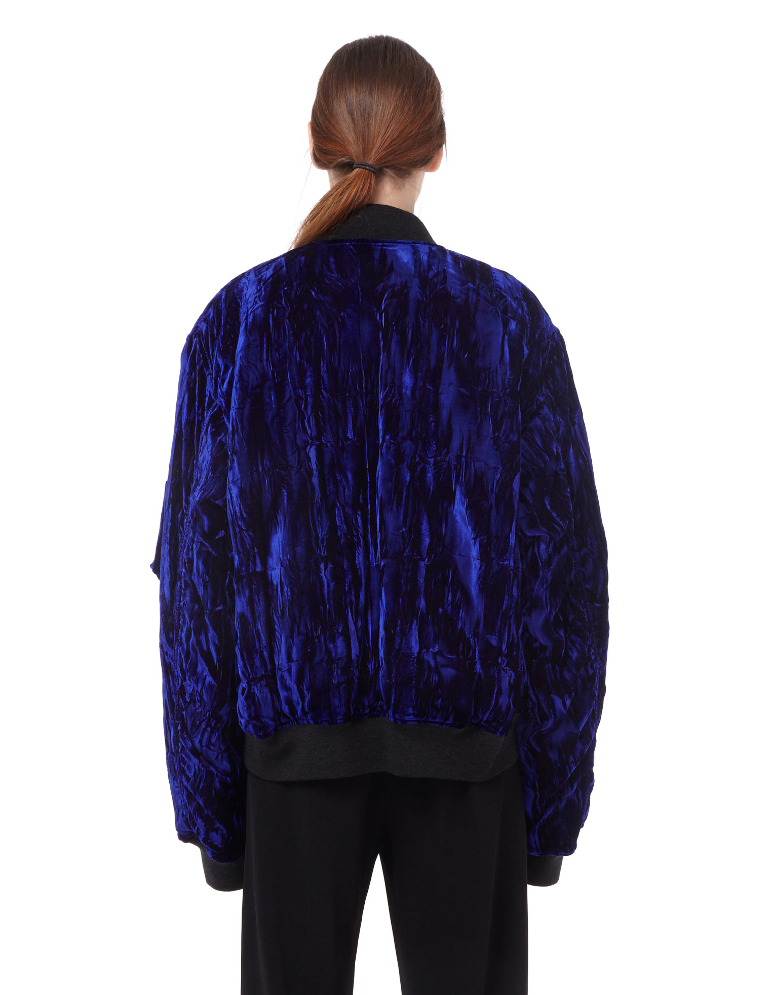 Haider Ackermann Velvet bomber jacket