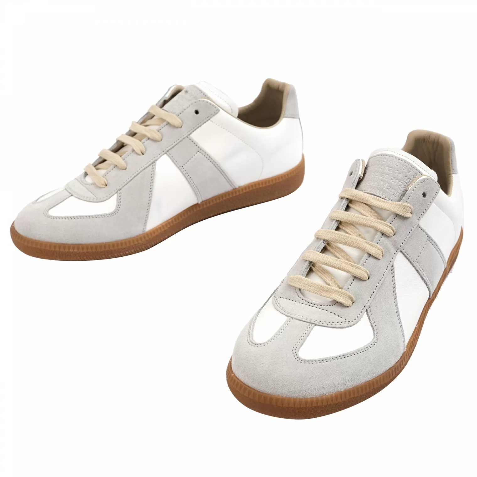 Maison Margiela Men\'s White Leather Replica Sneakers