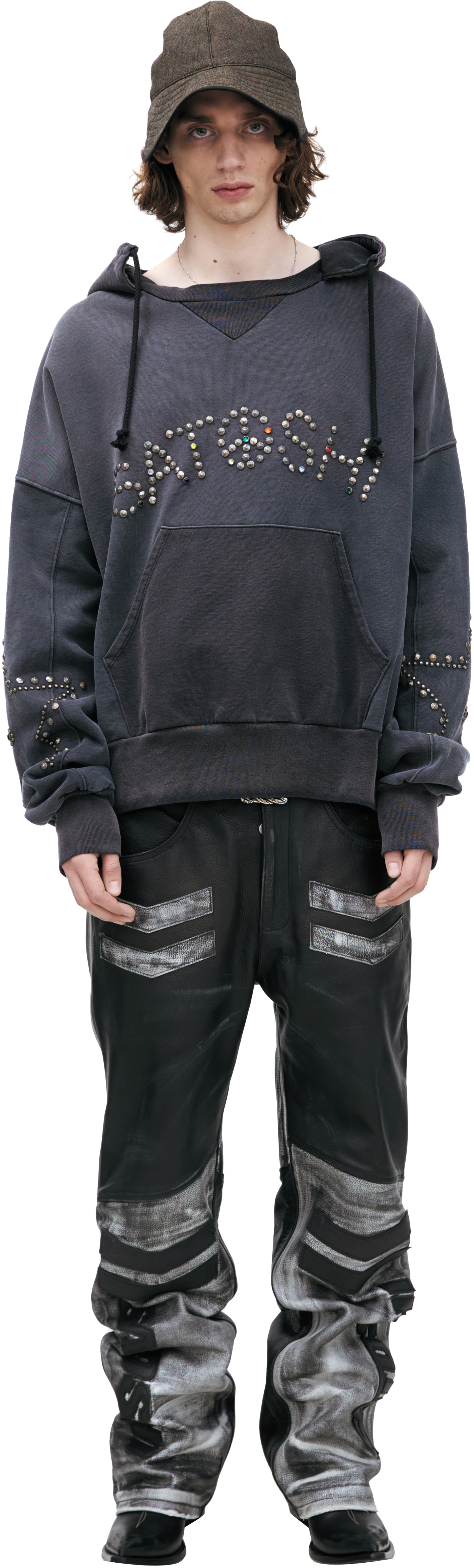 Satoshi Nakamoto Hoodie with a rhinestone logo