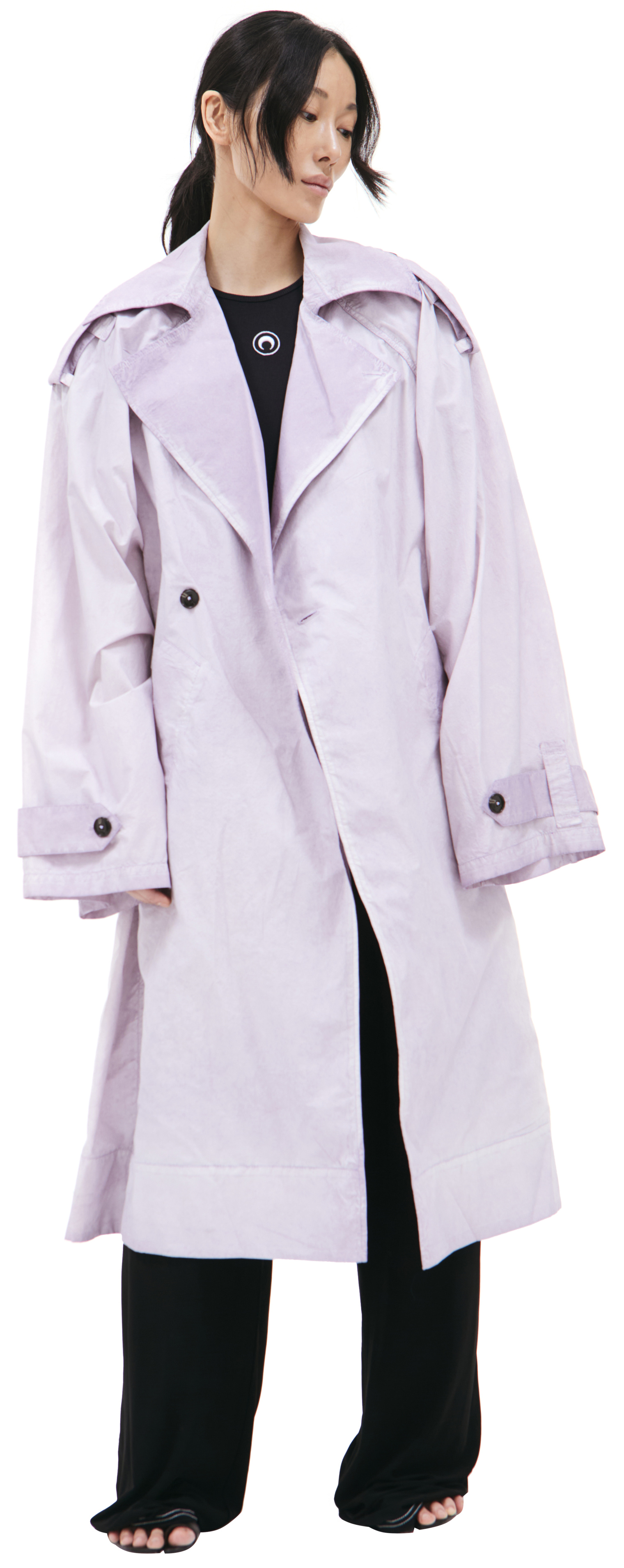 QUIRA Light purple trench coat