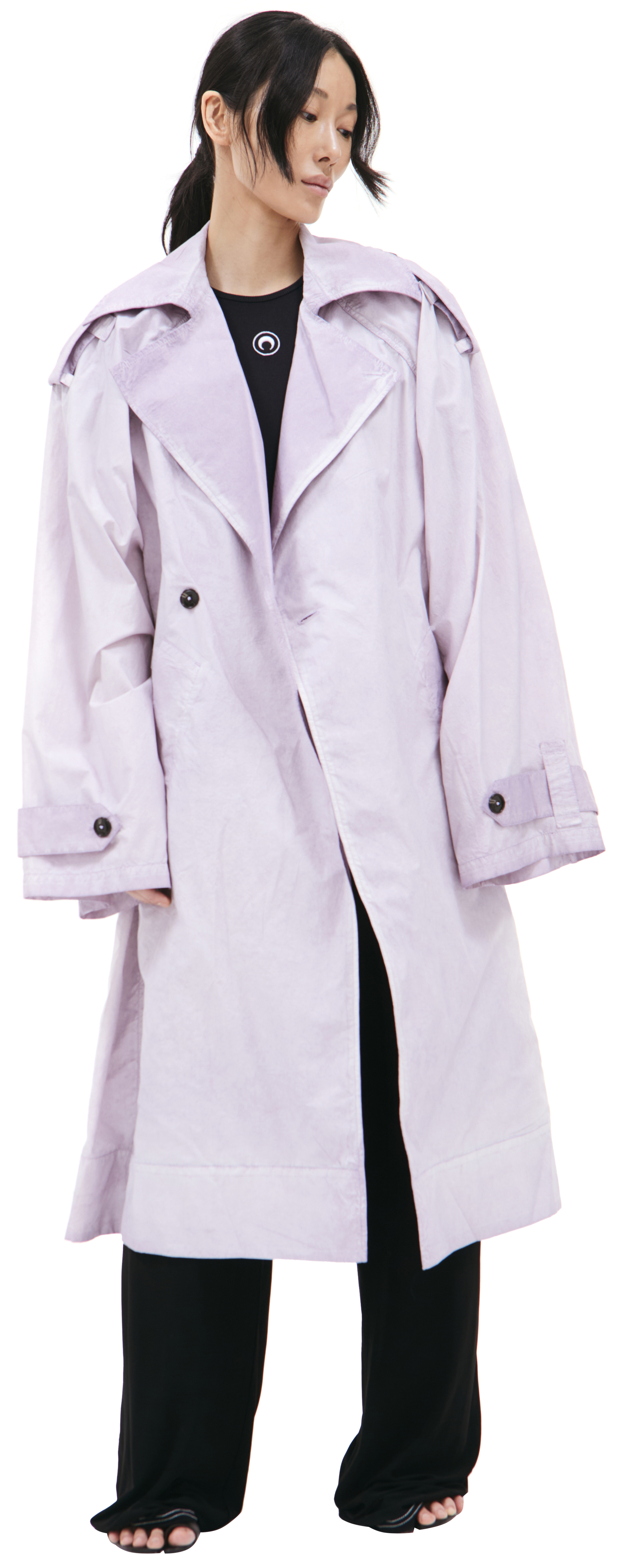 QUIRA Light purple trench coat