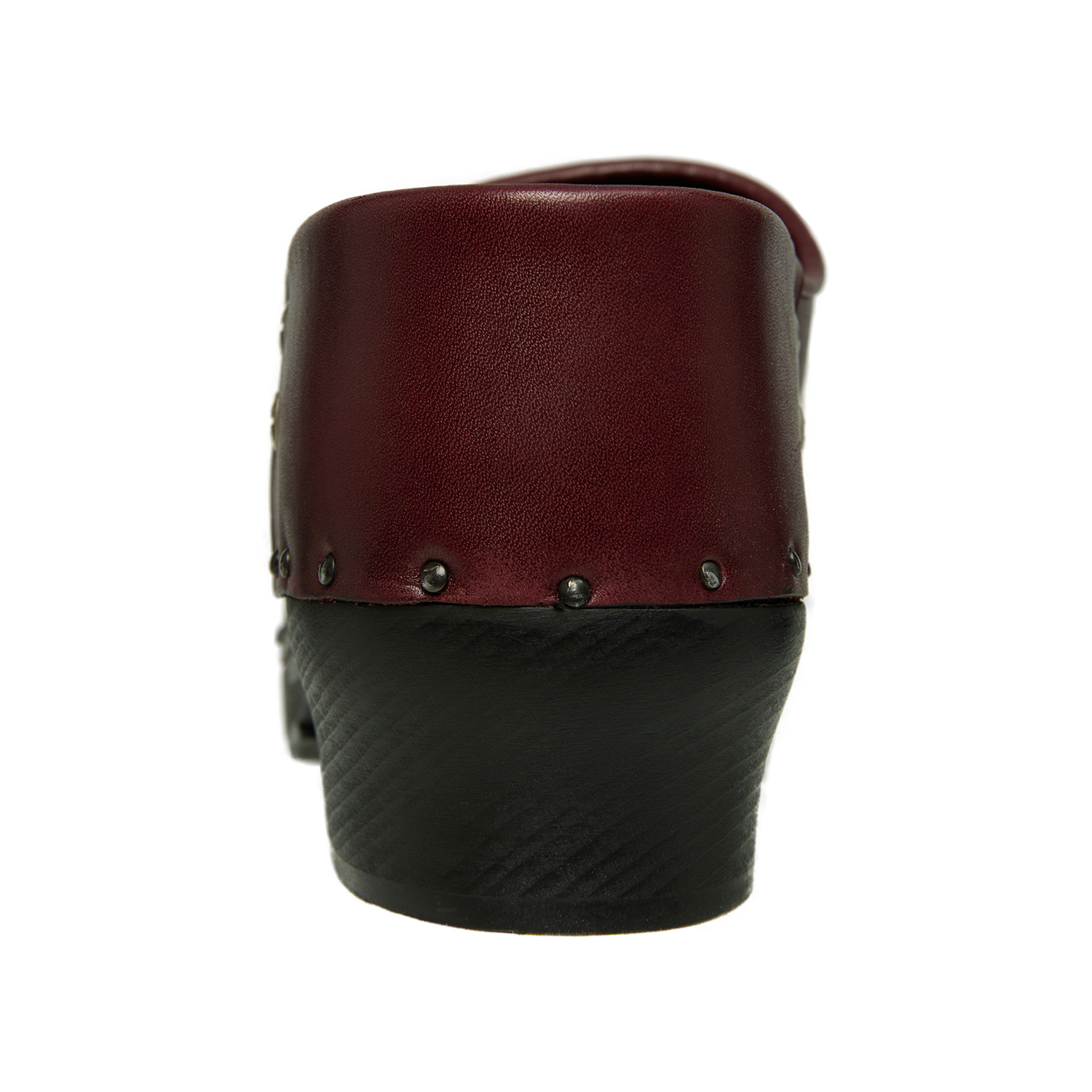 Enfants Riches Déprimés Burgundy leather clogs