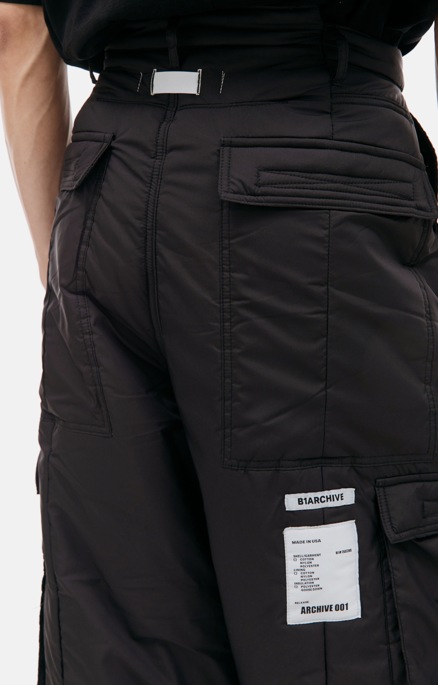 B1ARCHIVE Black cargo trousers