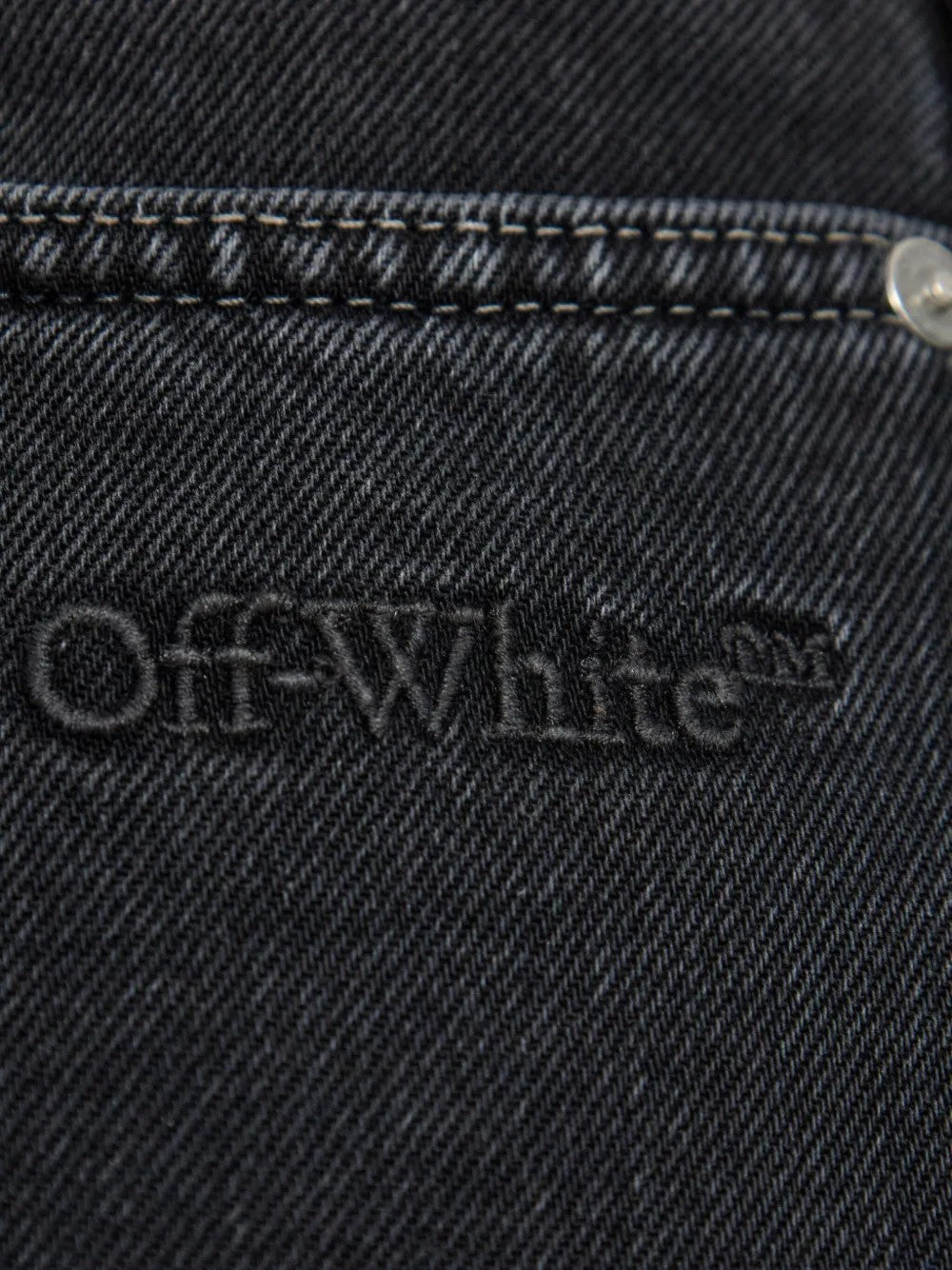 Off White Script Logo 90s Skate Jeans