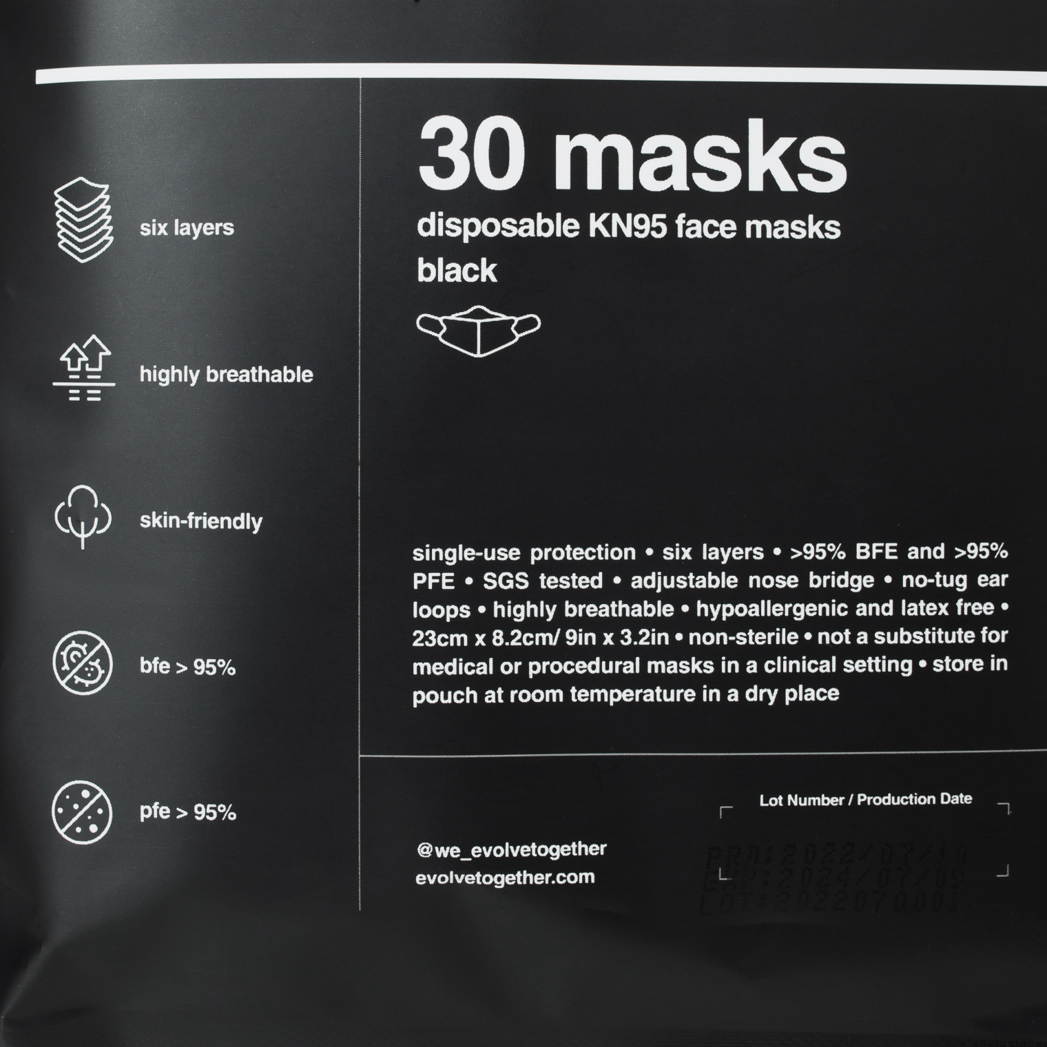 Mastermind WORLD Pack of 30 face masks