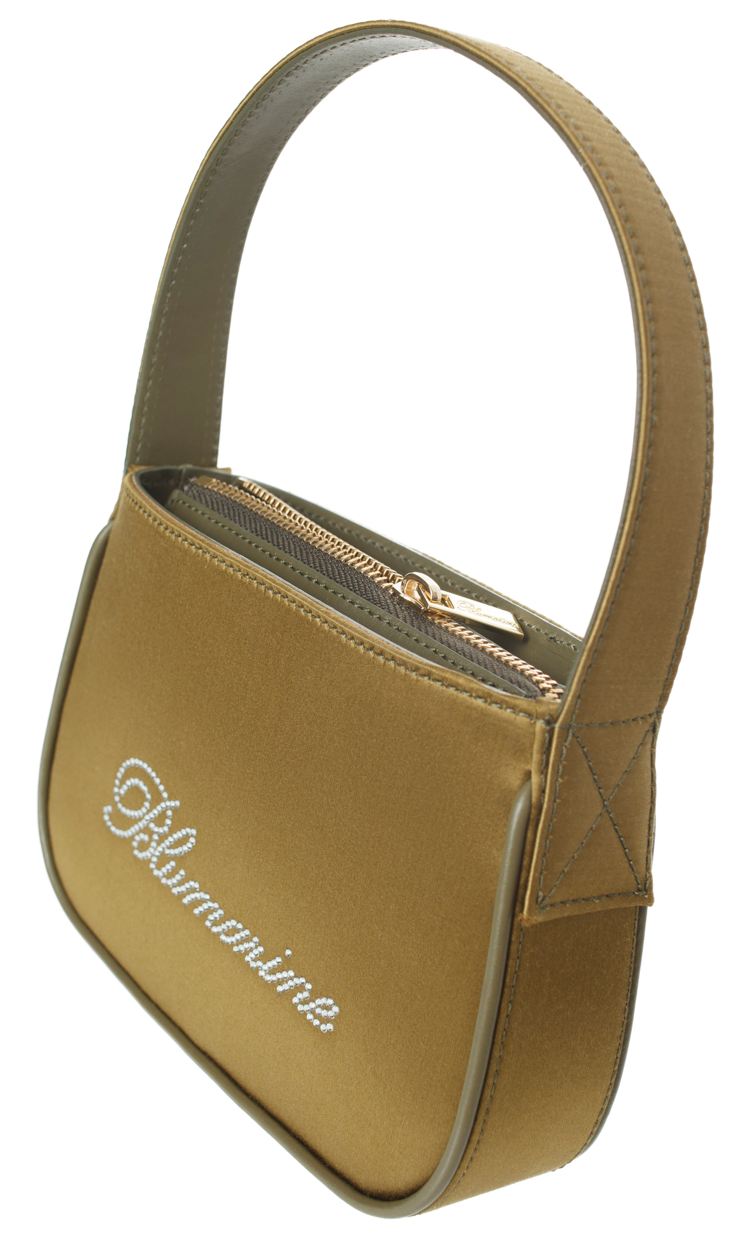 Blumarine Rhinestone Logo Bag