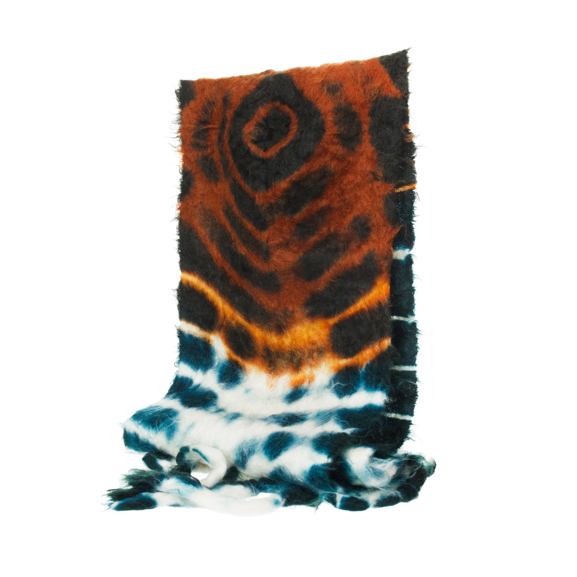 Jil Sander Tie-dye mohair scarf