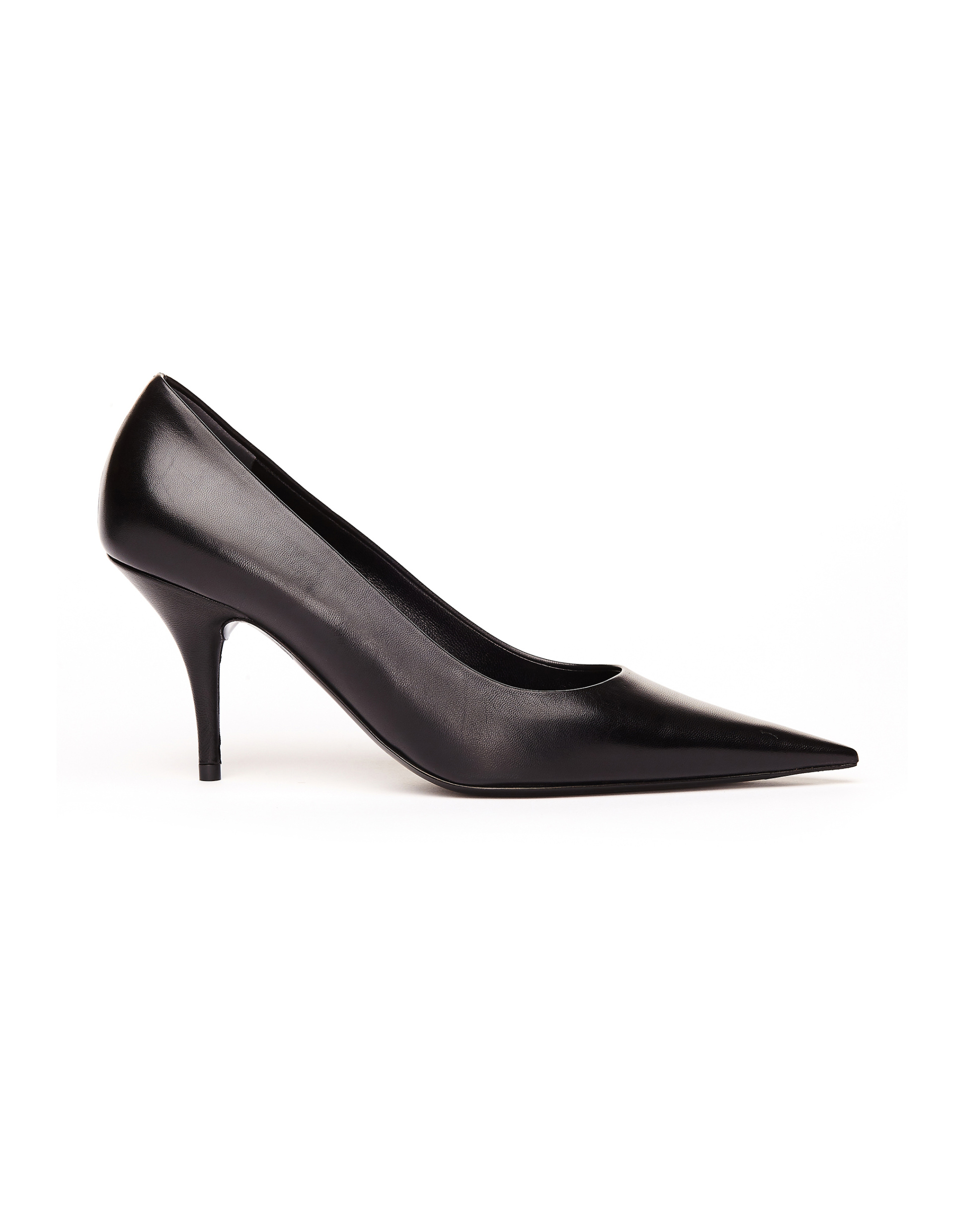 Balenciaga Black Leather Knife Pumps