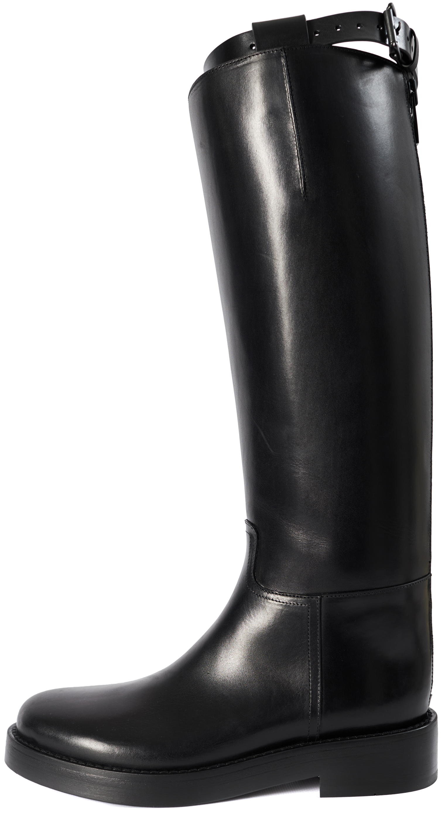 Ann Demeulemeester Black leather high boots