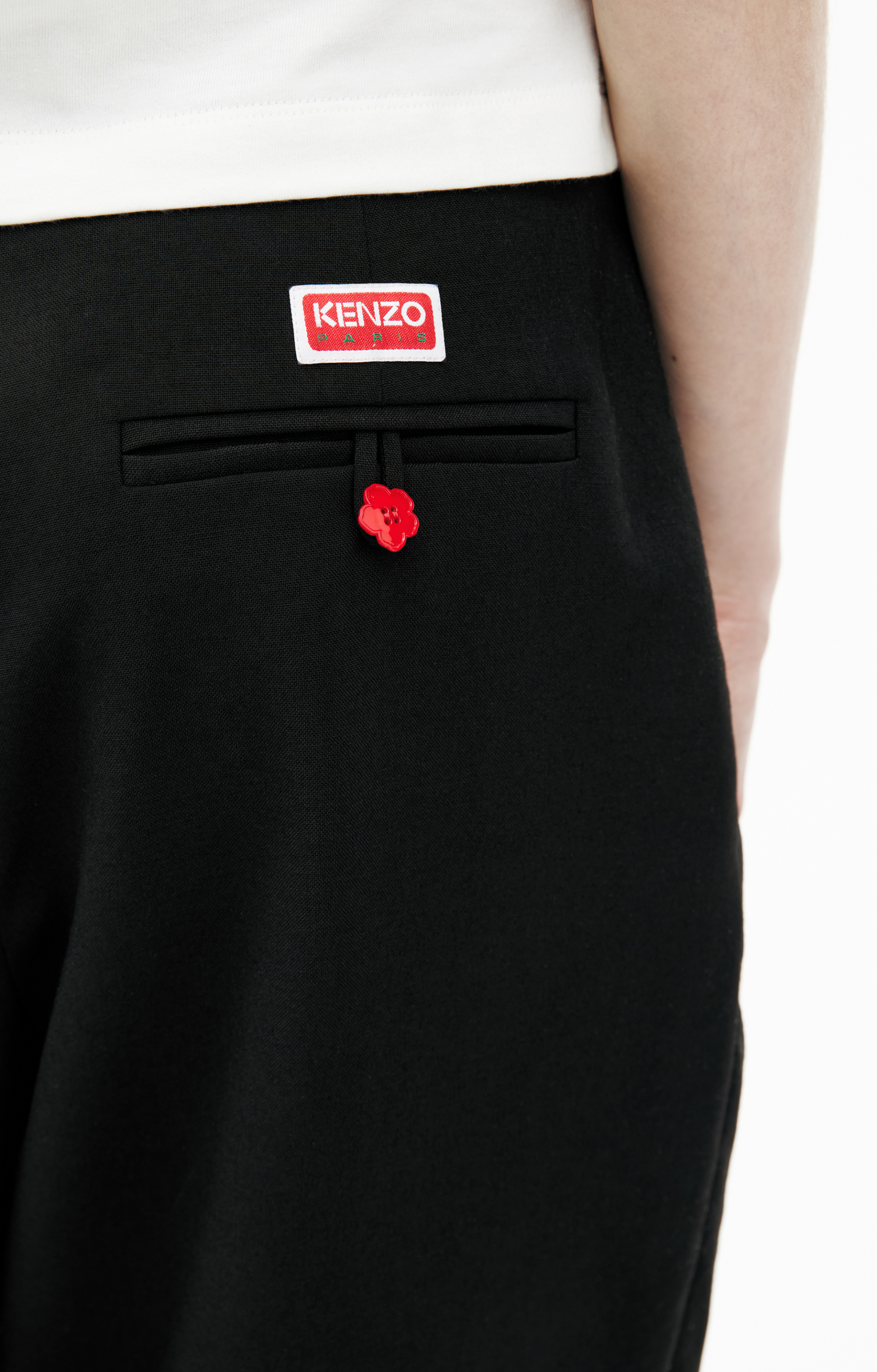 KENZO Black wool trousers