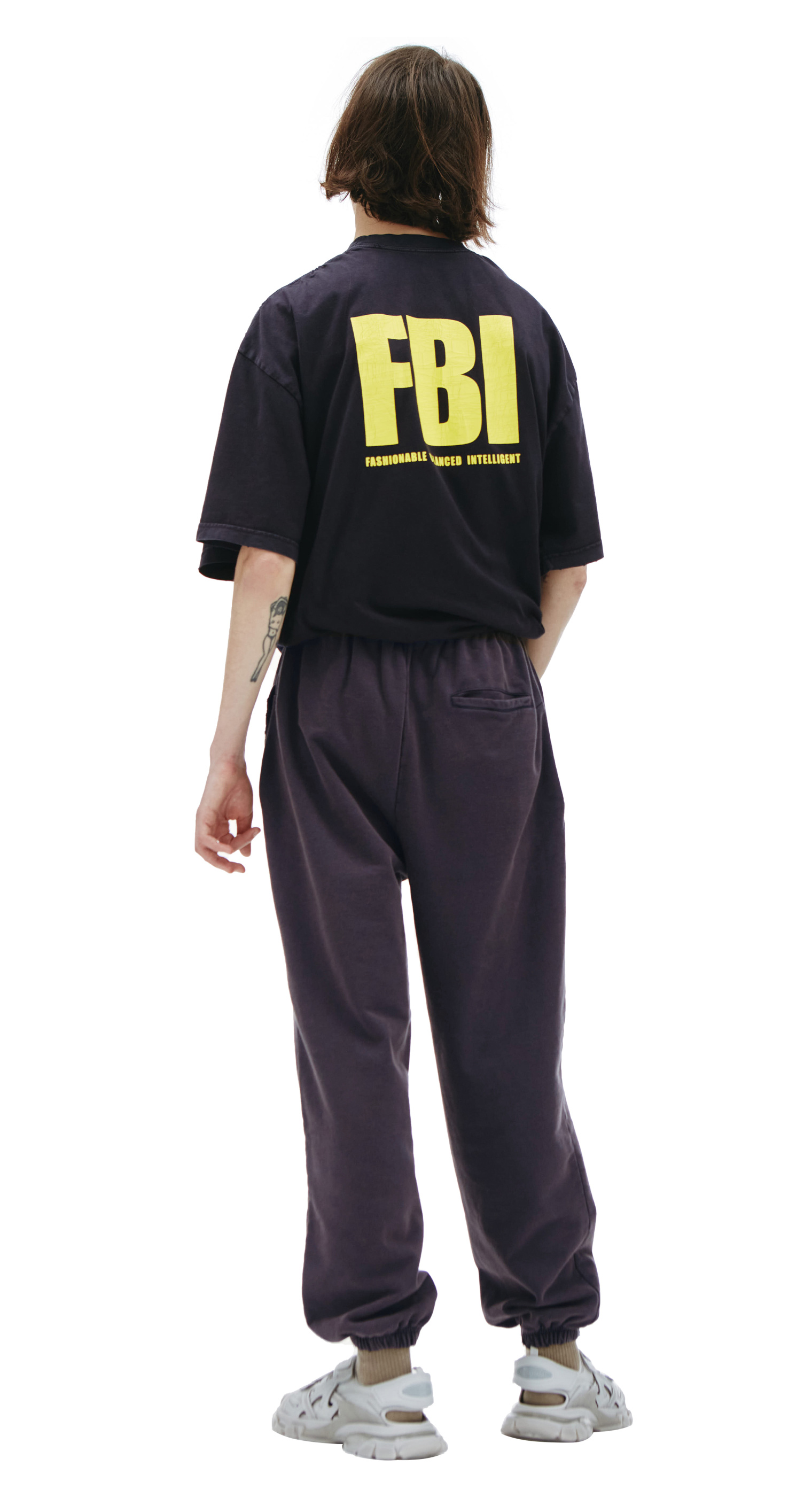 Balenciaga Спортивные брюки с принтом FBI