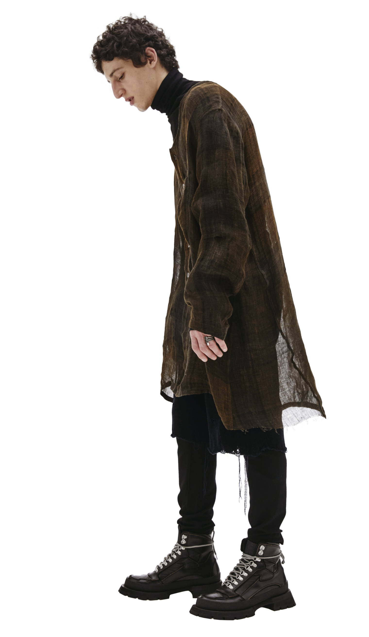 Ann Demeulemeester Рубашка из тонкого льна