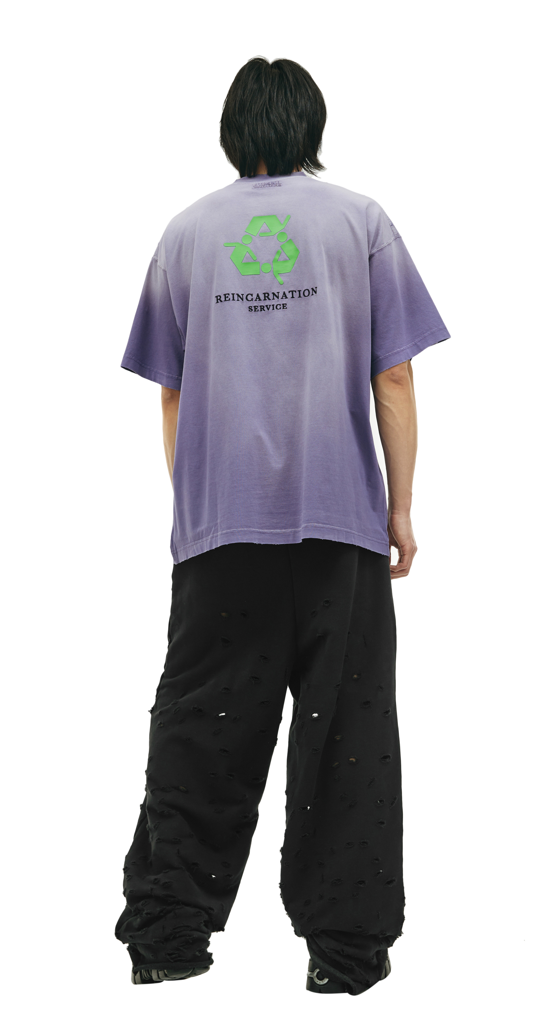 VETEMENTS Purple oversized t-shirt