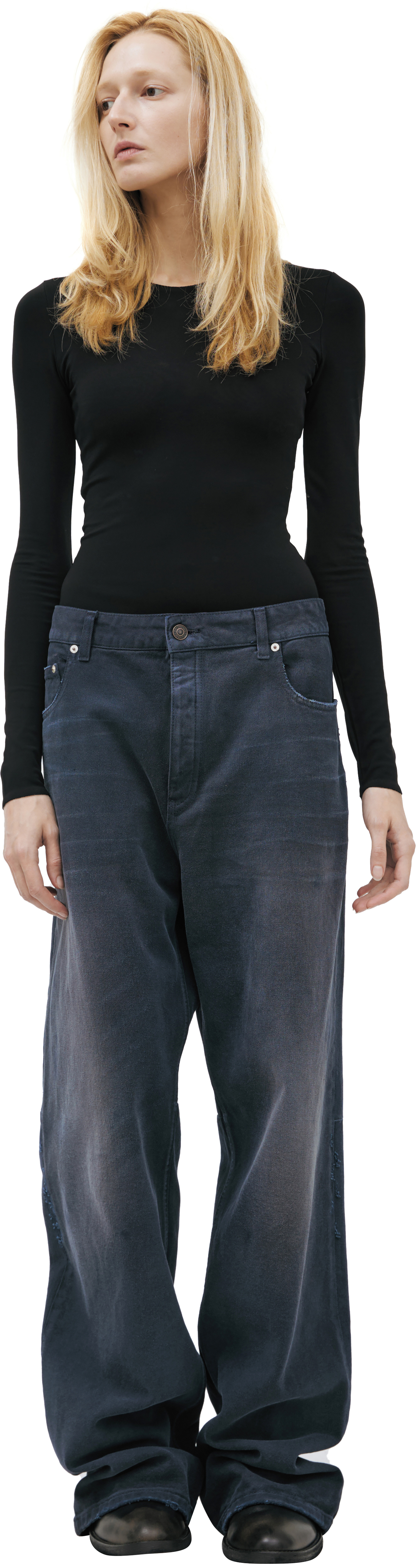 Balenciaga Jeans with a distressed look