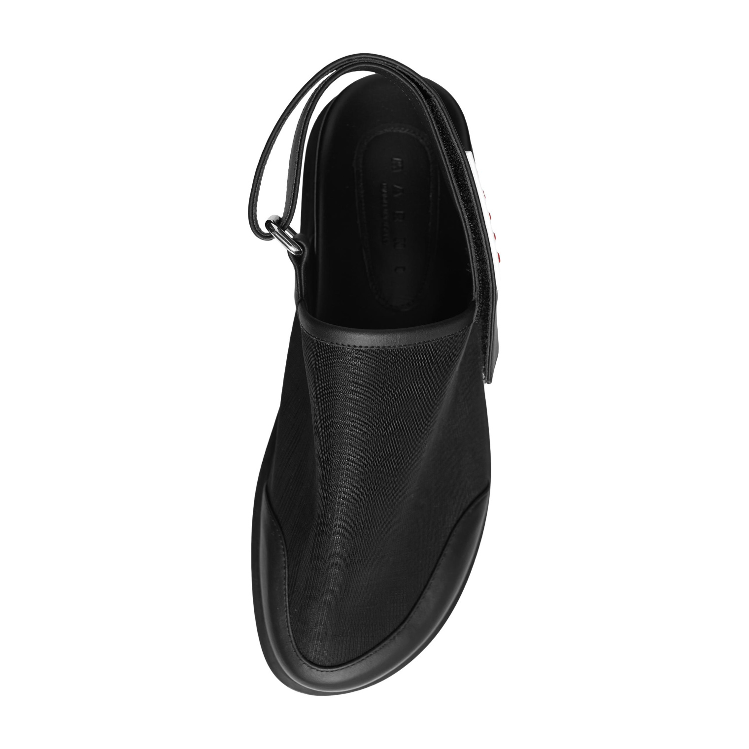 Buy Marni men black back strap mules for $613 online on SV77 