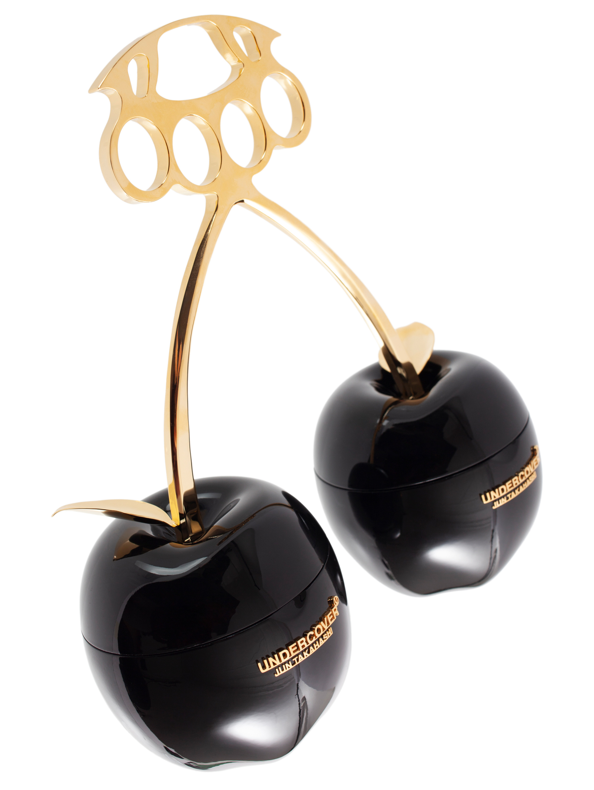 Undercover Black Apple Clutch Bag