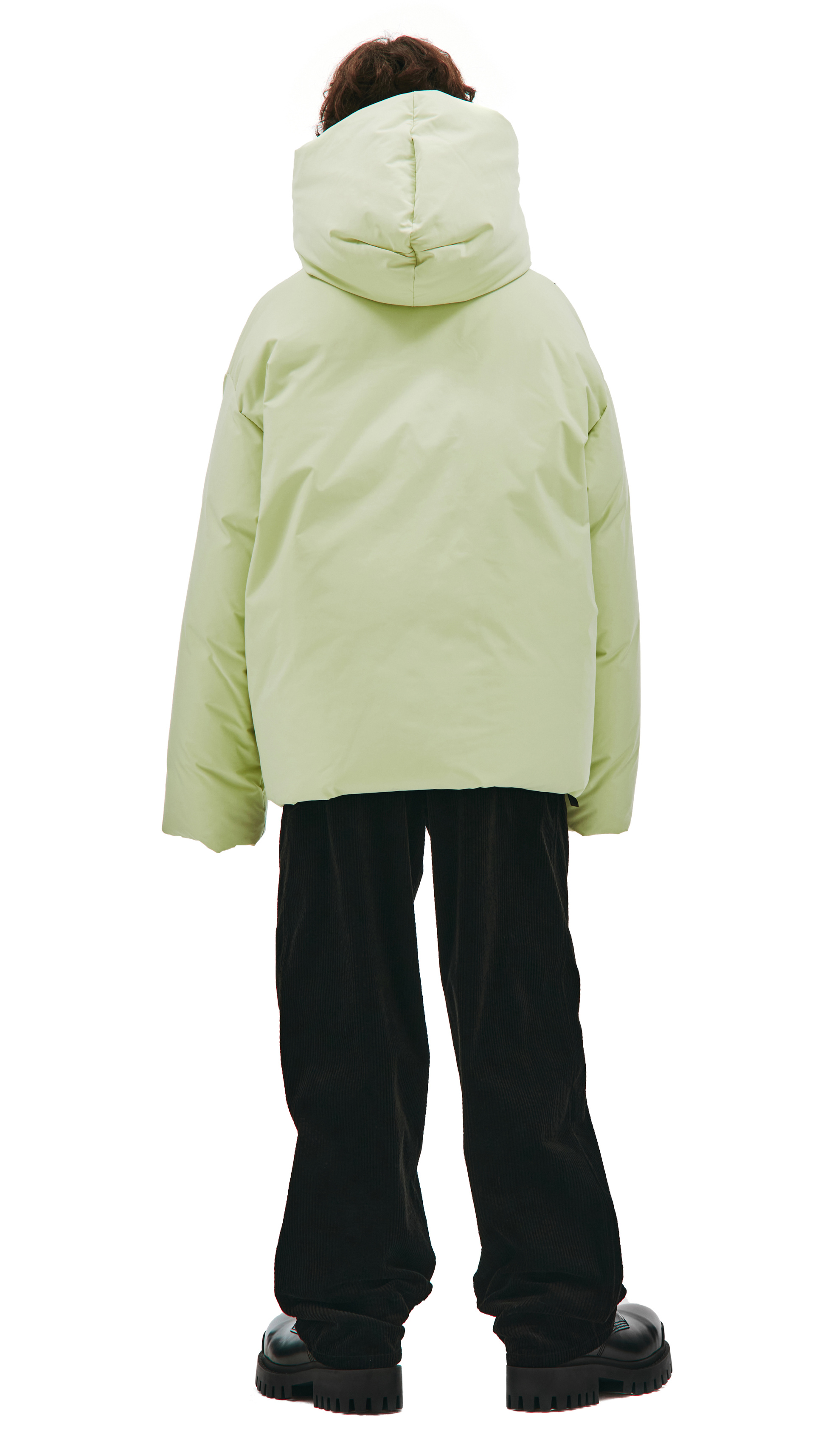 OAMC Yellow puffer jacket with hood