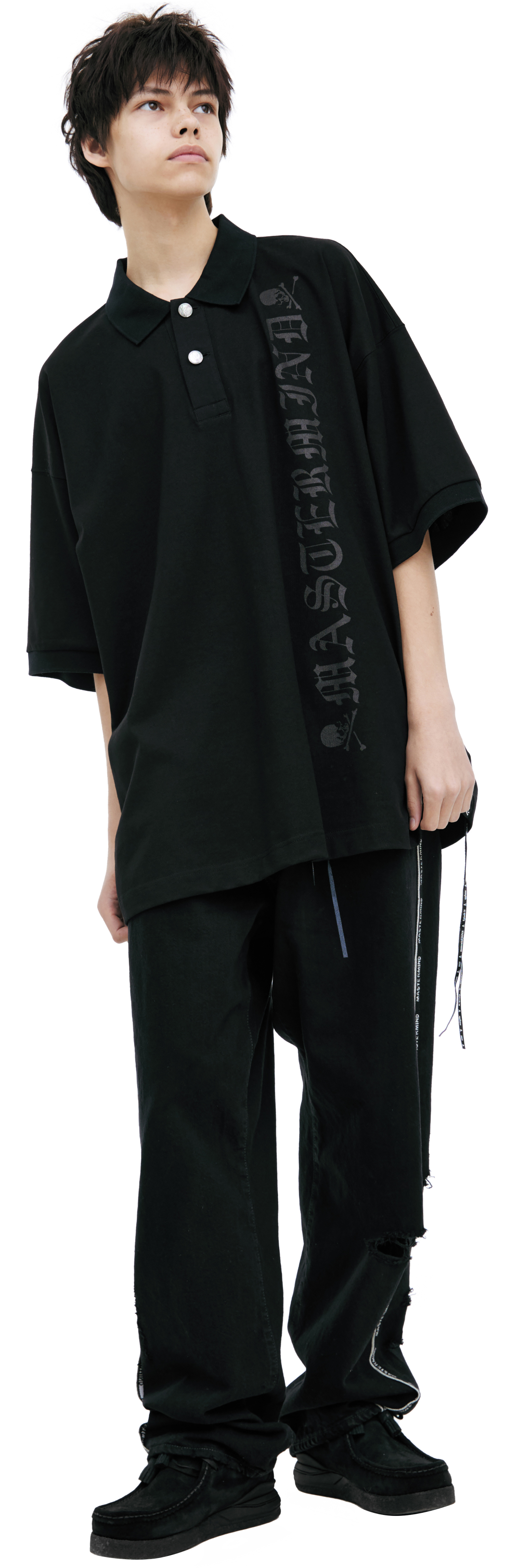 Mastermind WORLD Black logo polo