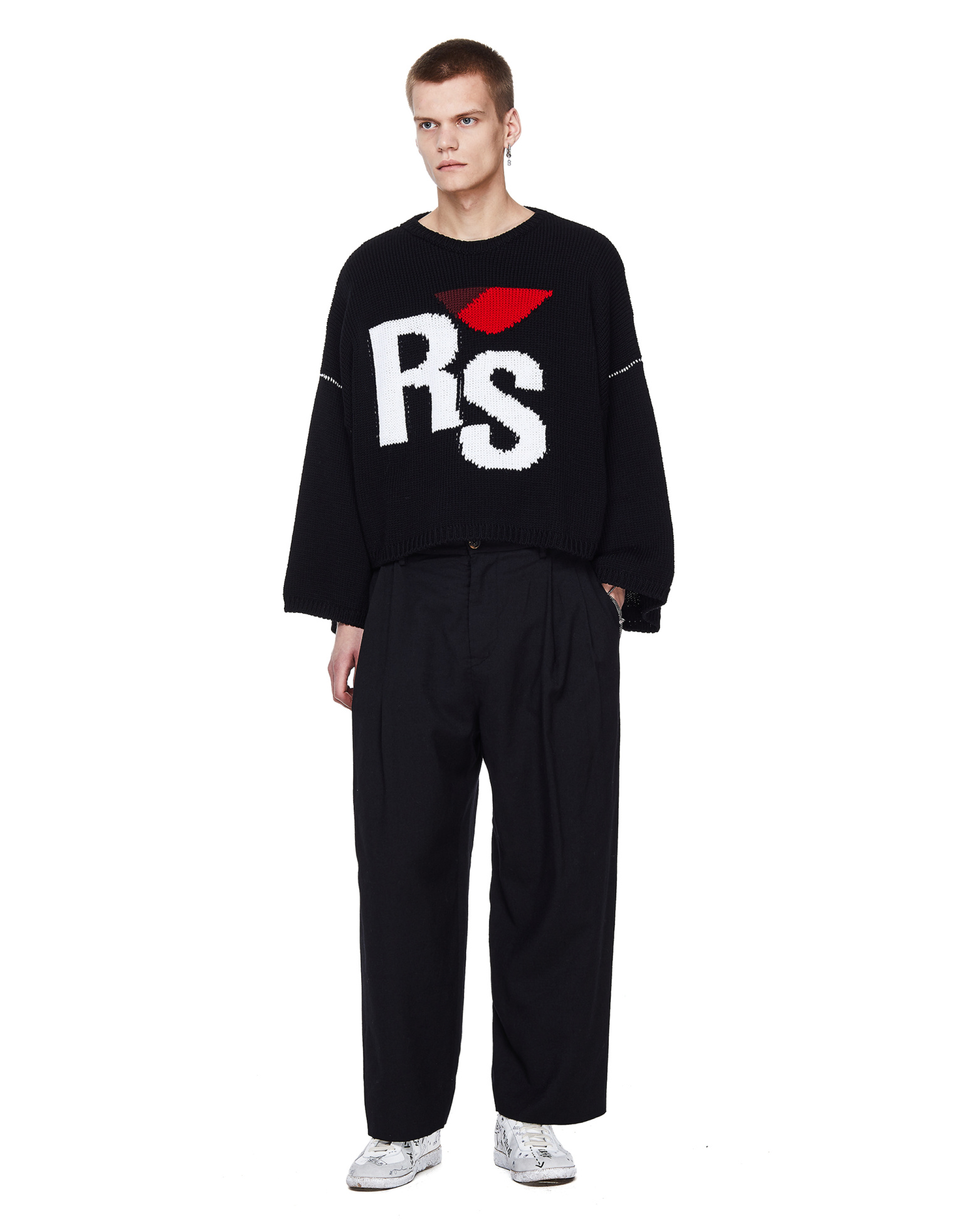 Raf Simons Оверсайз свитер с логотипом