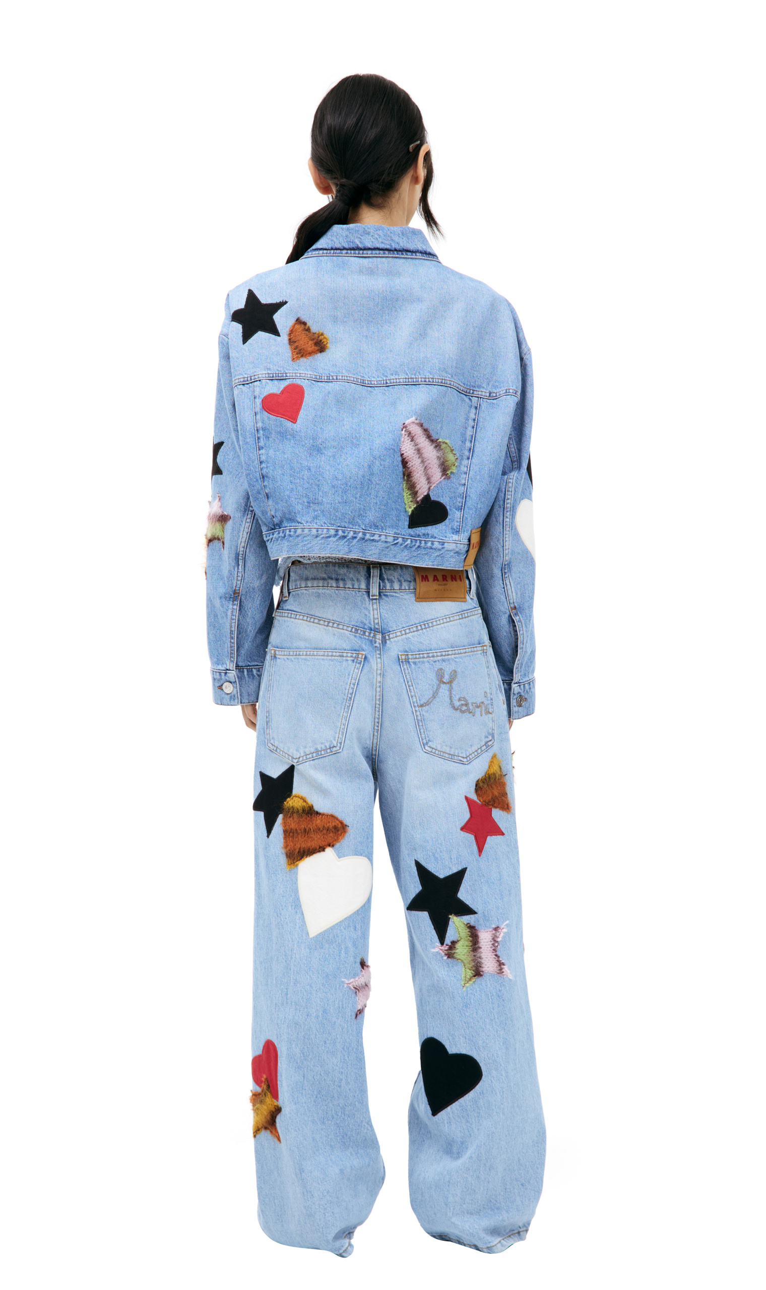 Marni Denim jacket with patches