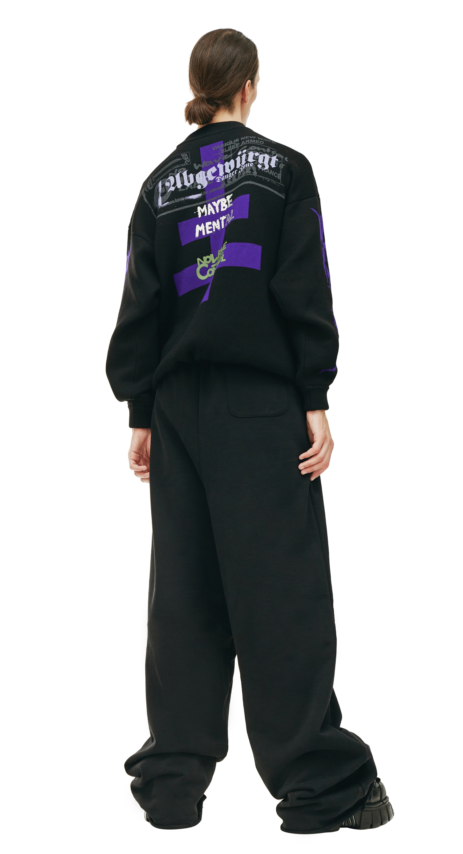 VETEMENTS Maybe mental wool sweater